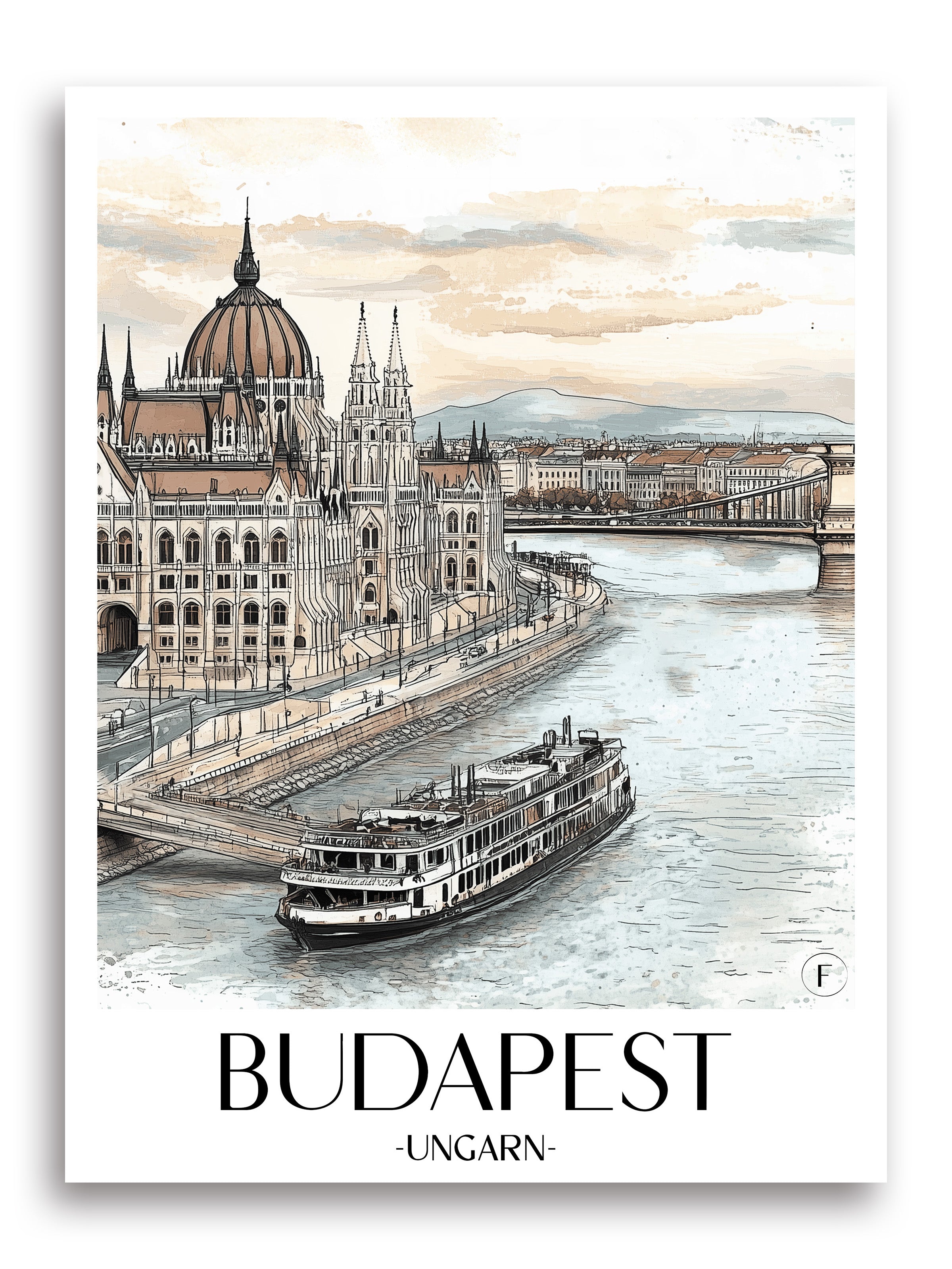 budapest-ungarn-poster-aquarell
