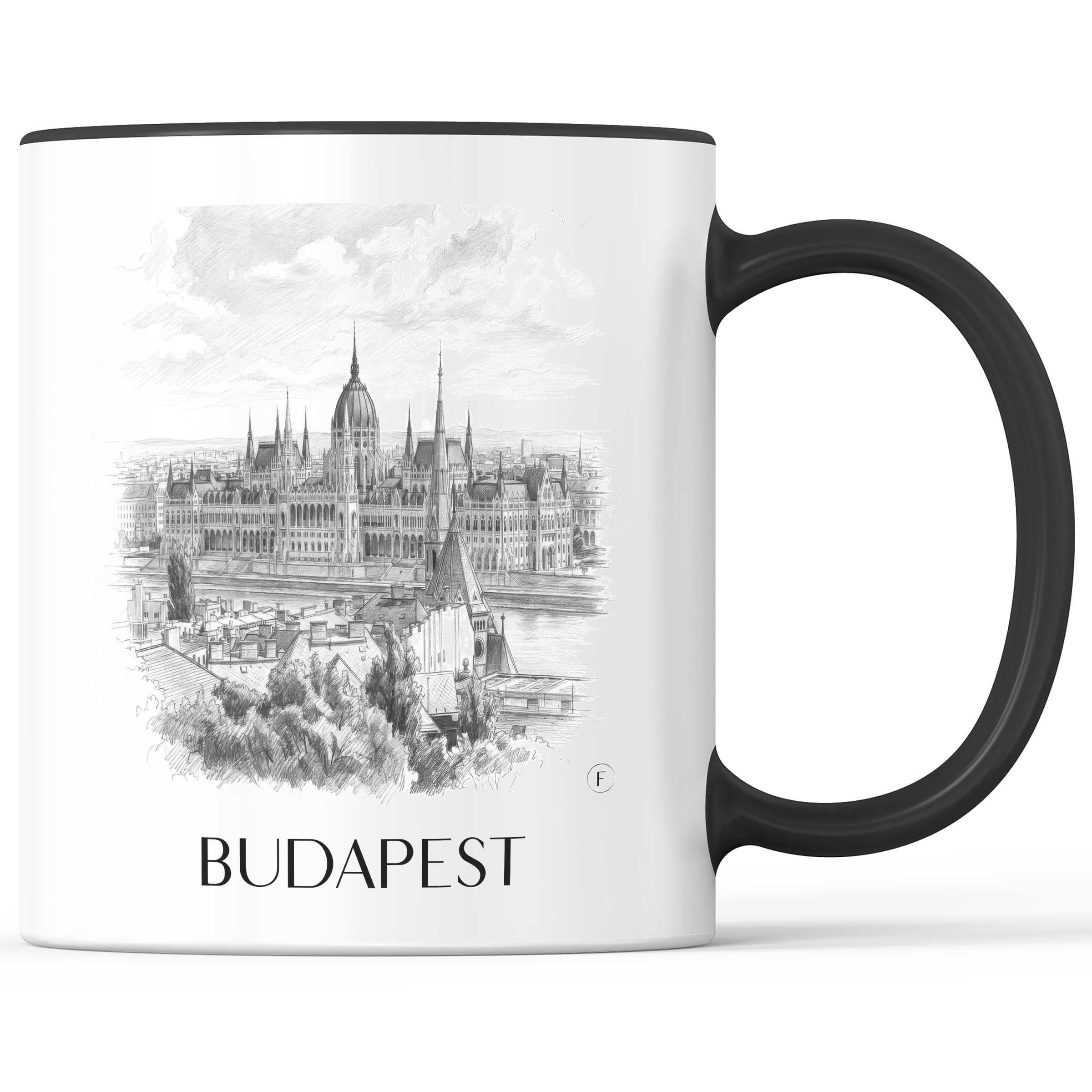 budapest-ungarn-kaffeebecher-bleistift-zeichnung-drawing
