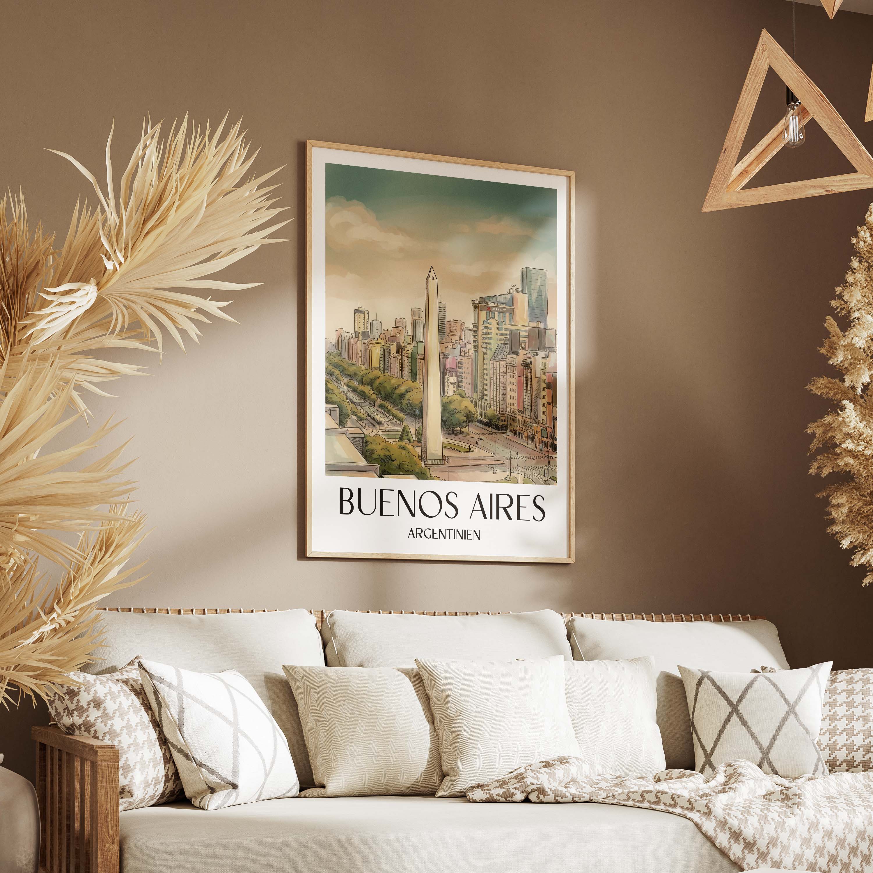 buenos-aires-argentinien-poster-aquarell