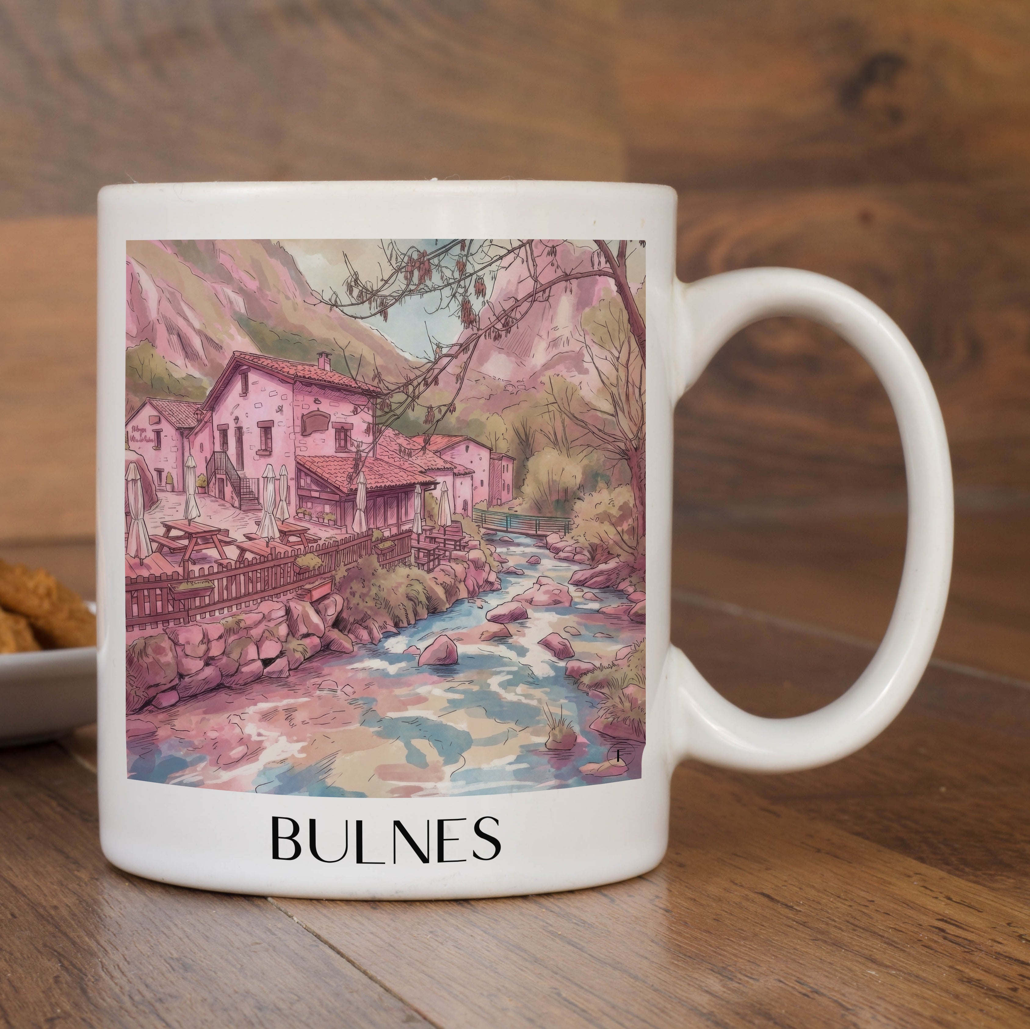 bulnes-cabrales-spanien-kaffeebecher-aquarell-pink-rosa