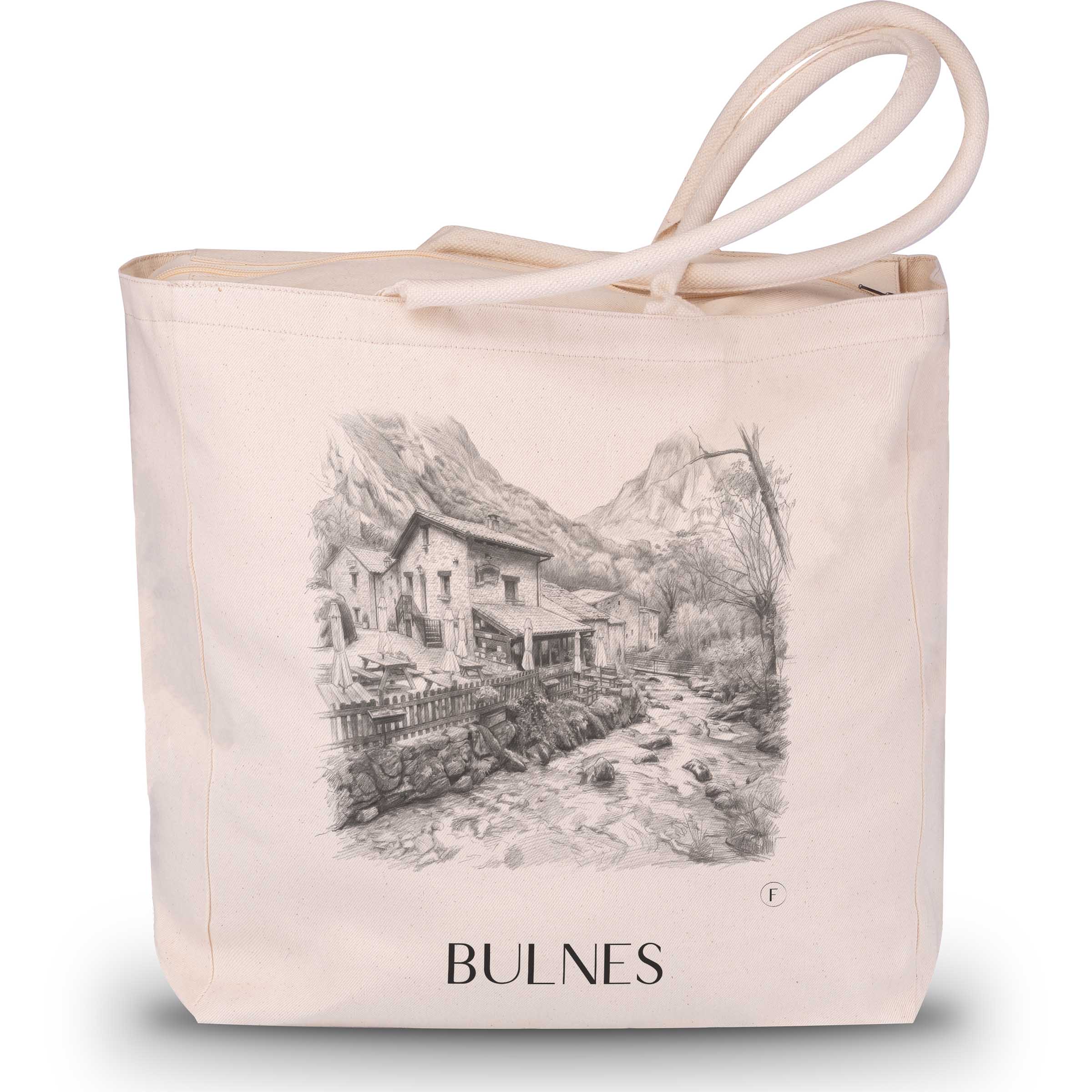 bulnes-cabrales-spanien-einkaufstasche-bleistift-zeichnung-drawing