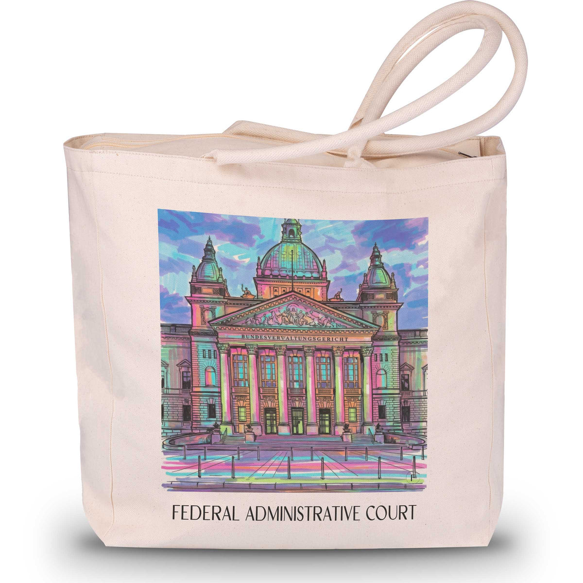 Bundesverwaltungsgericht Shopping Tasche - Leipzig - Deutschland Tote Bag - Einkaufstasche im Tag Graffiti Stil - favplace