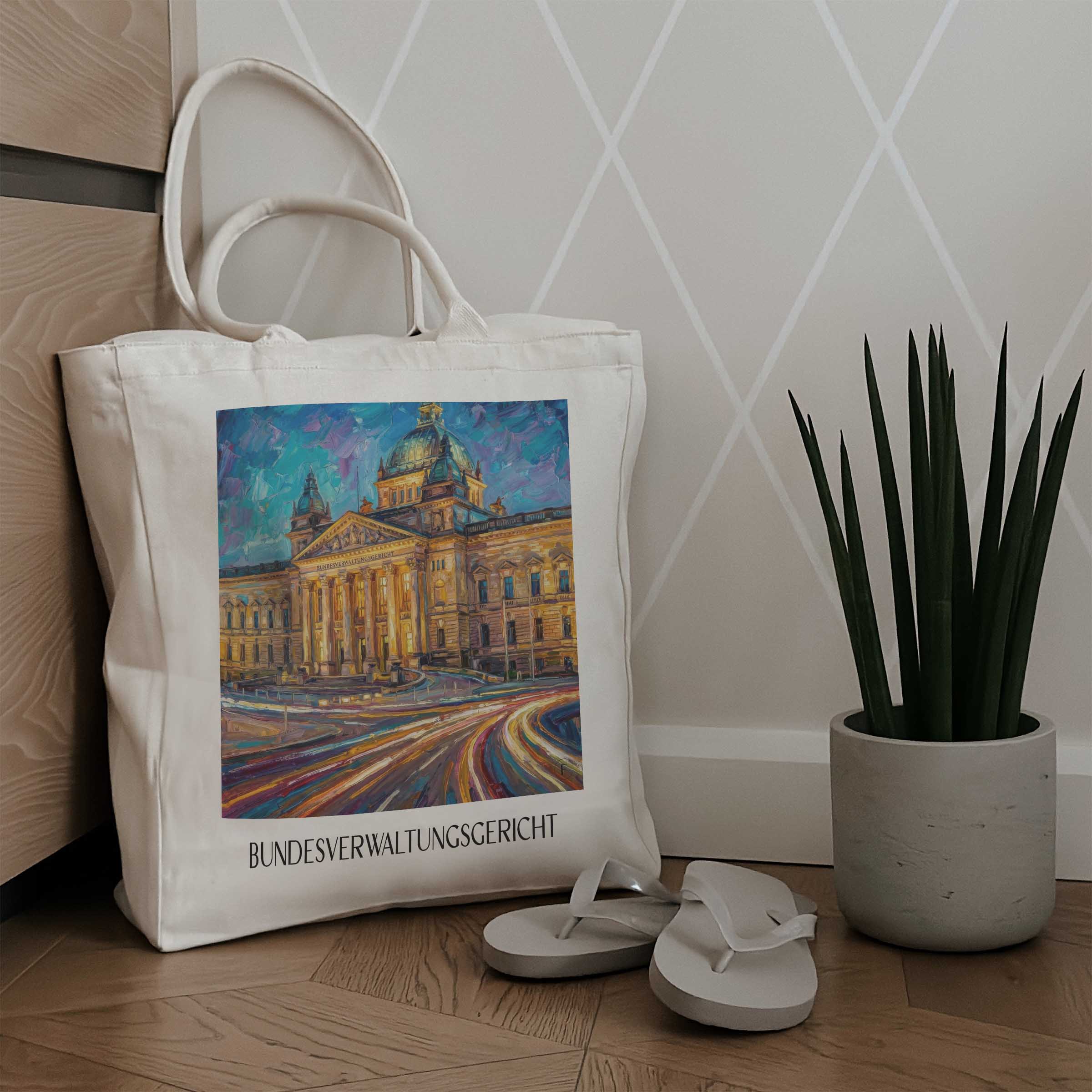 bundesverwaltungsgericht-leipzig-deutschland-einkaufstasche-oil-painting-oelgemaelde
