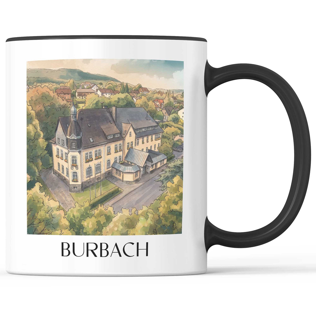 burbach-siegerland-deutschland-kaffeebecher-aquarell