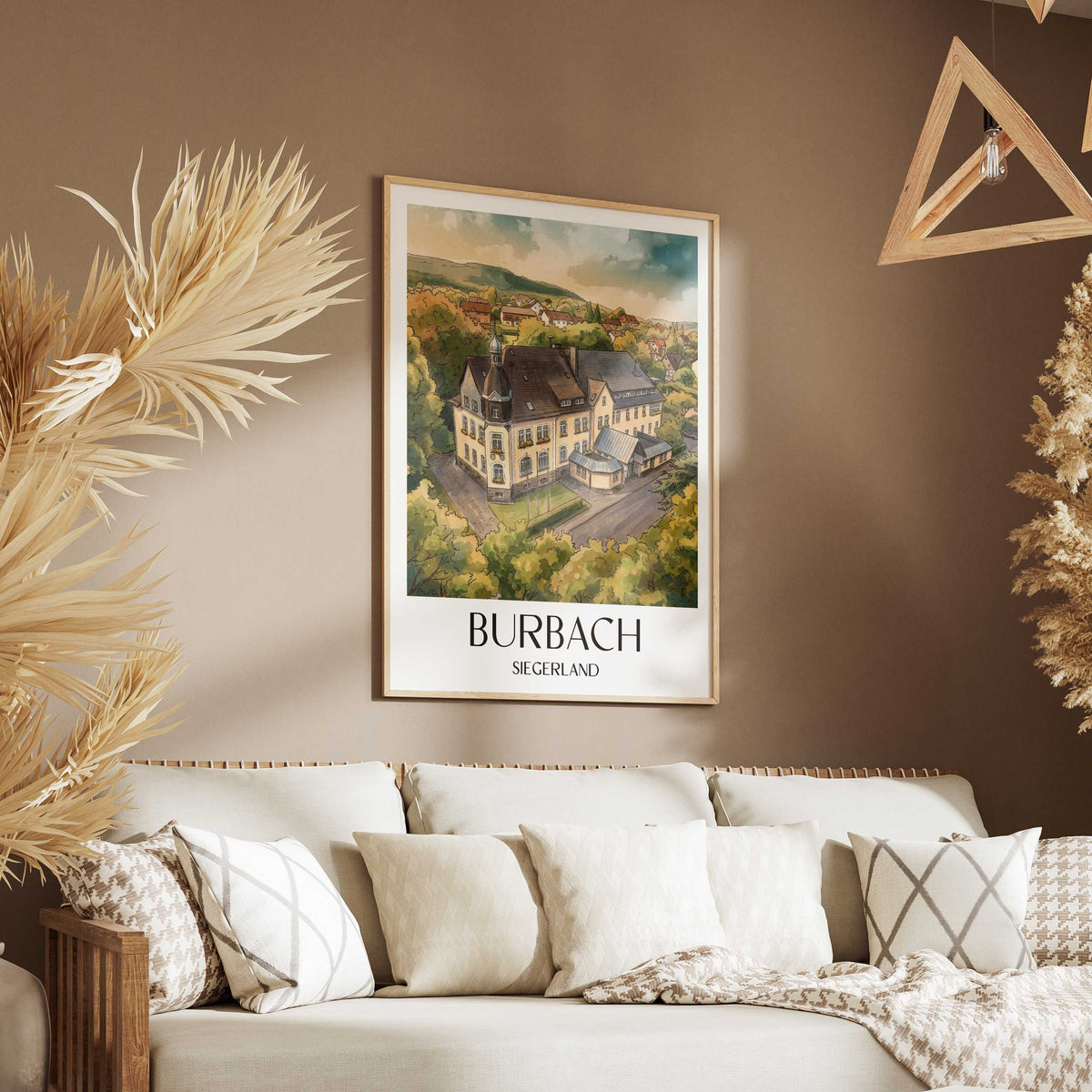 burbach-siegerland-deutschland-poster-aquarell