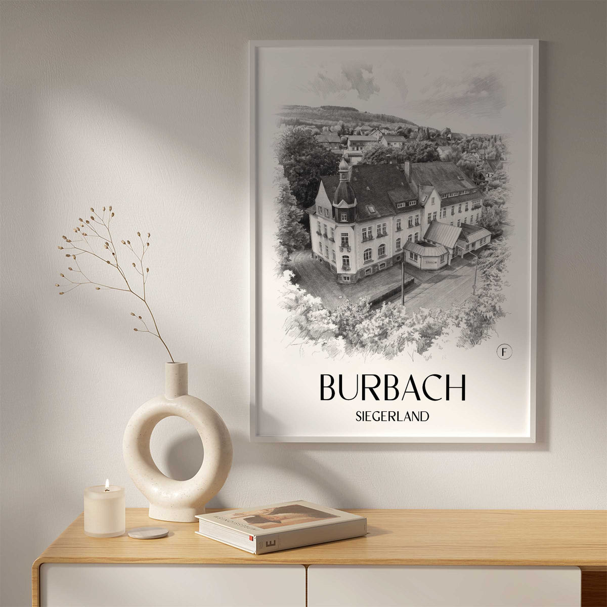 burbach-siegerland-deutschland-poster-bleistift-zeichnung-drawing