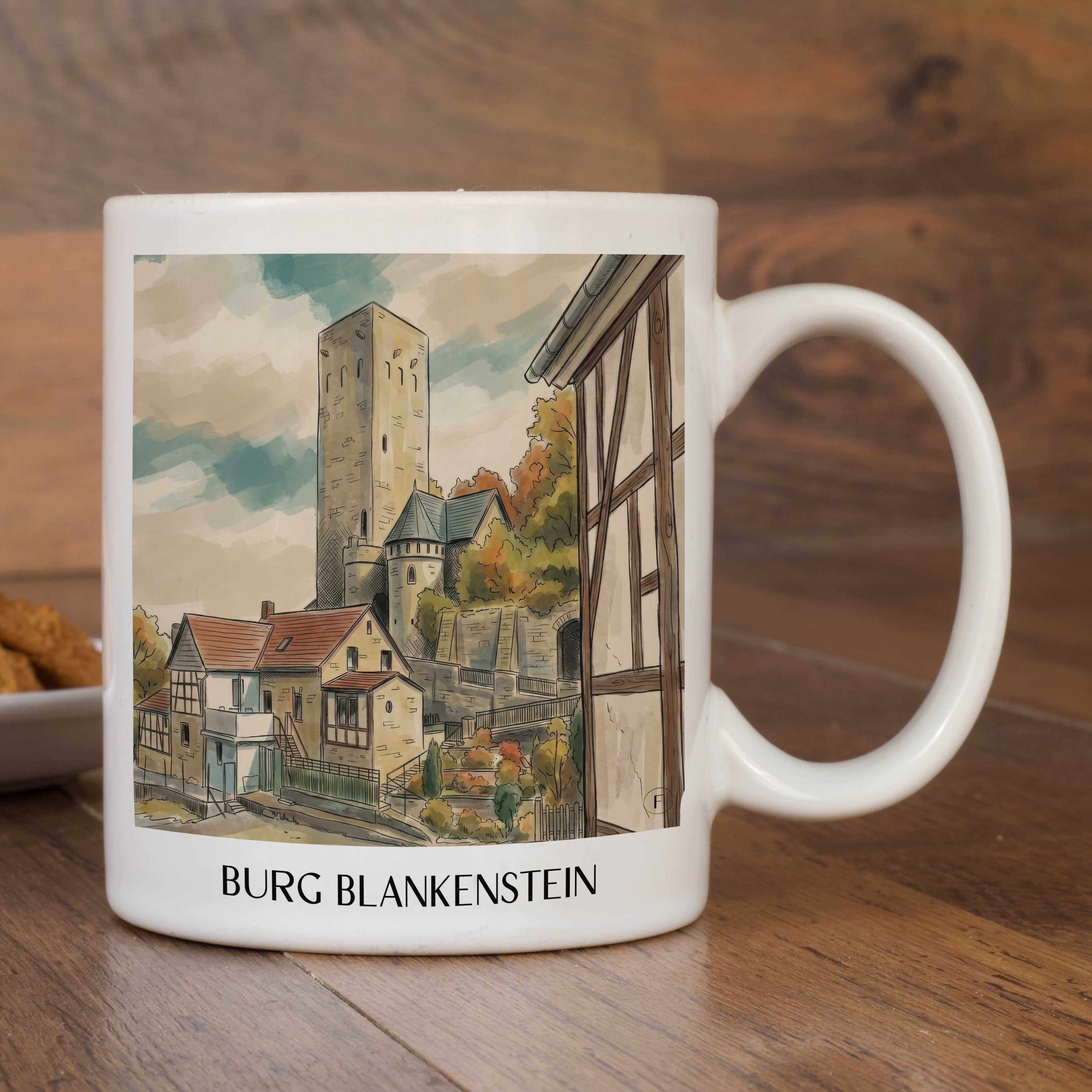 burg-blankenstein-hattingen-deutschland-kaffeebecher-aquarell