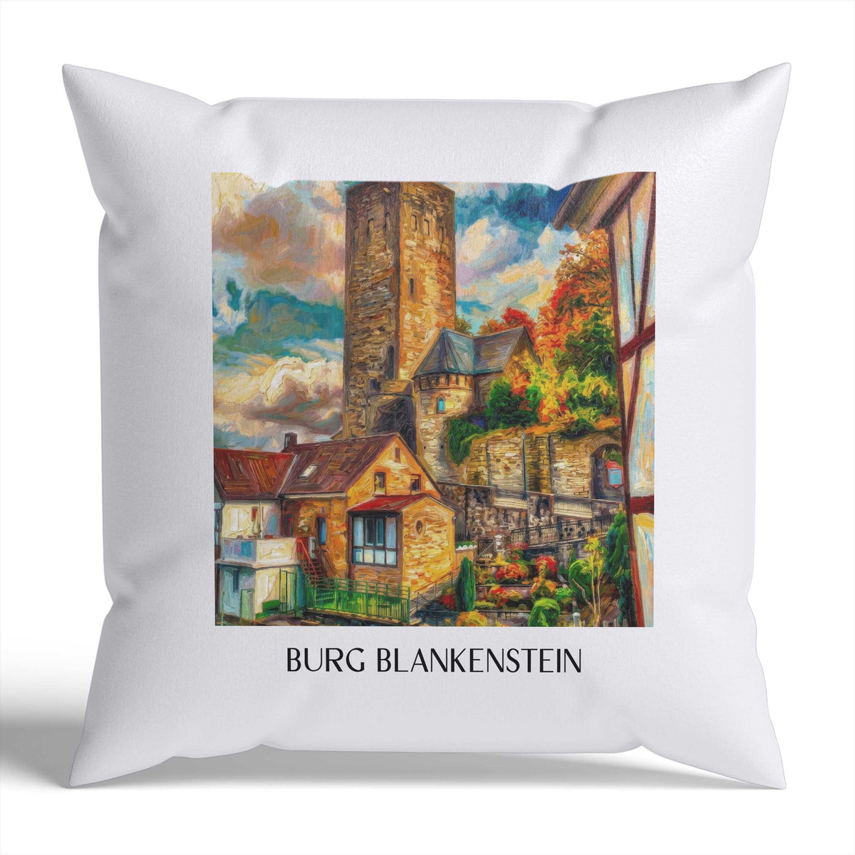 burg-blankenstein-hattingen-deutschland-kissenbezug-oil-painting-oelgemaelde