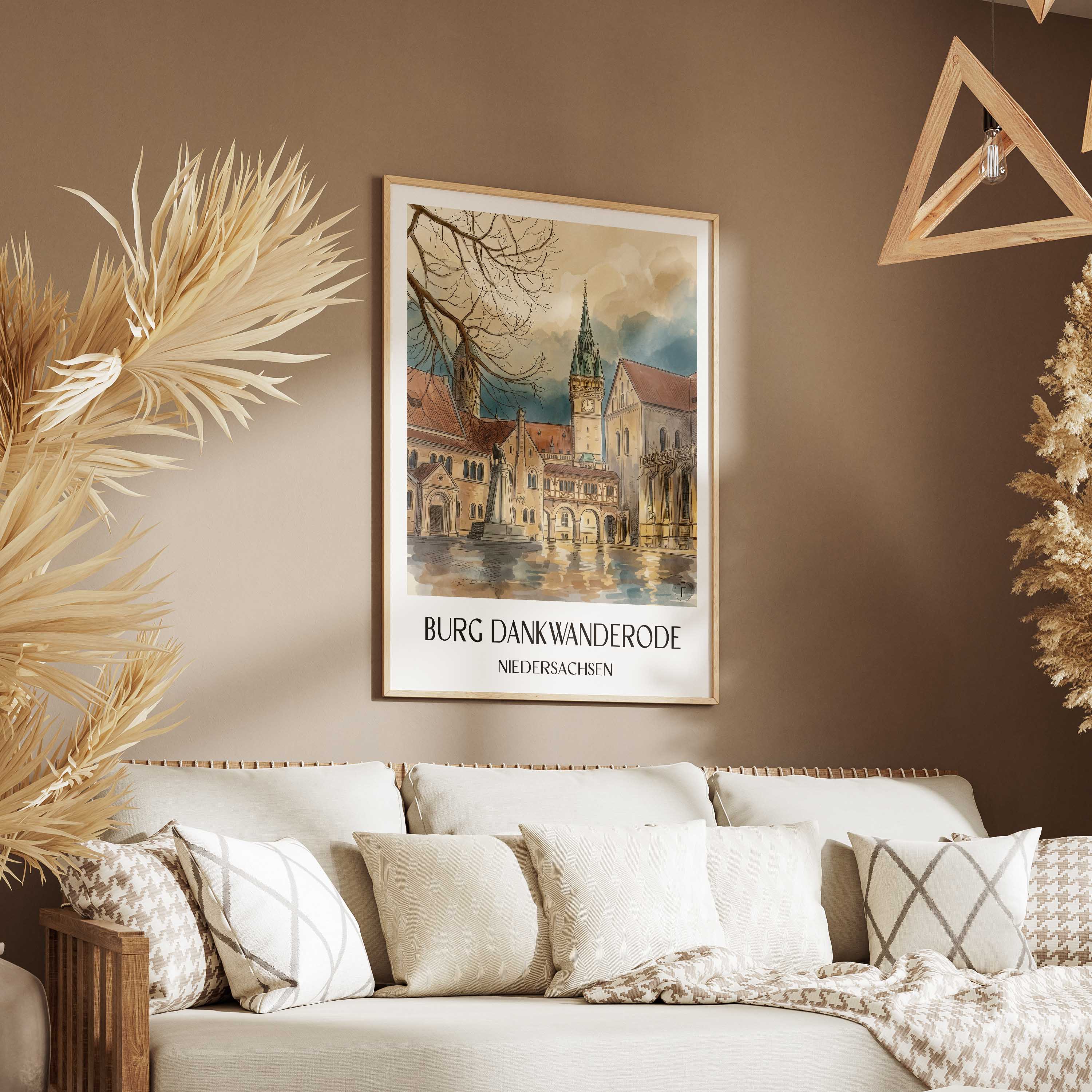 burg-dankwanderode-niedersachsen-deutschland-poster-aquarell