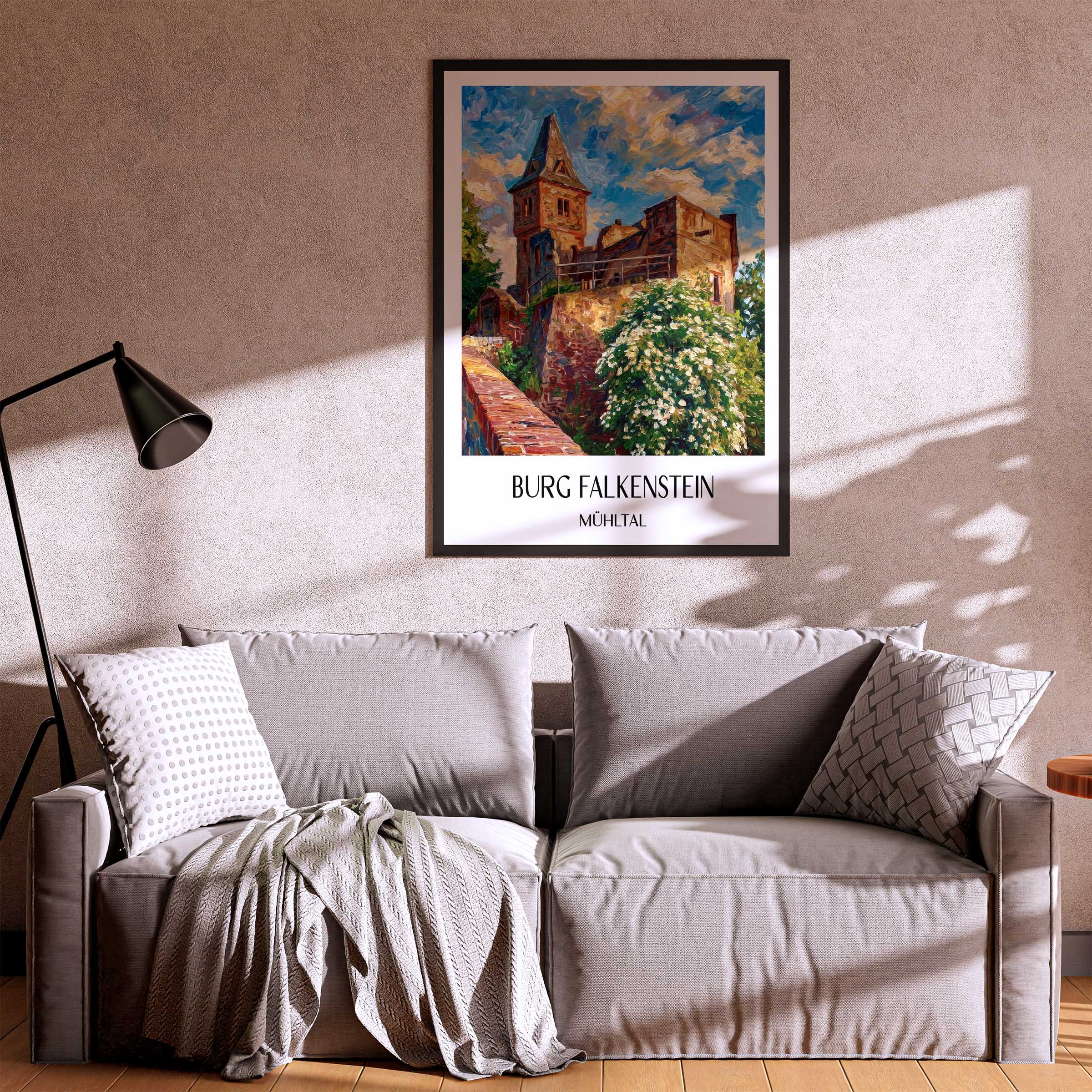 burg-falkenstein-mühltal-deutschland-poster-oil-painting-oelgemaelde