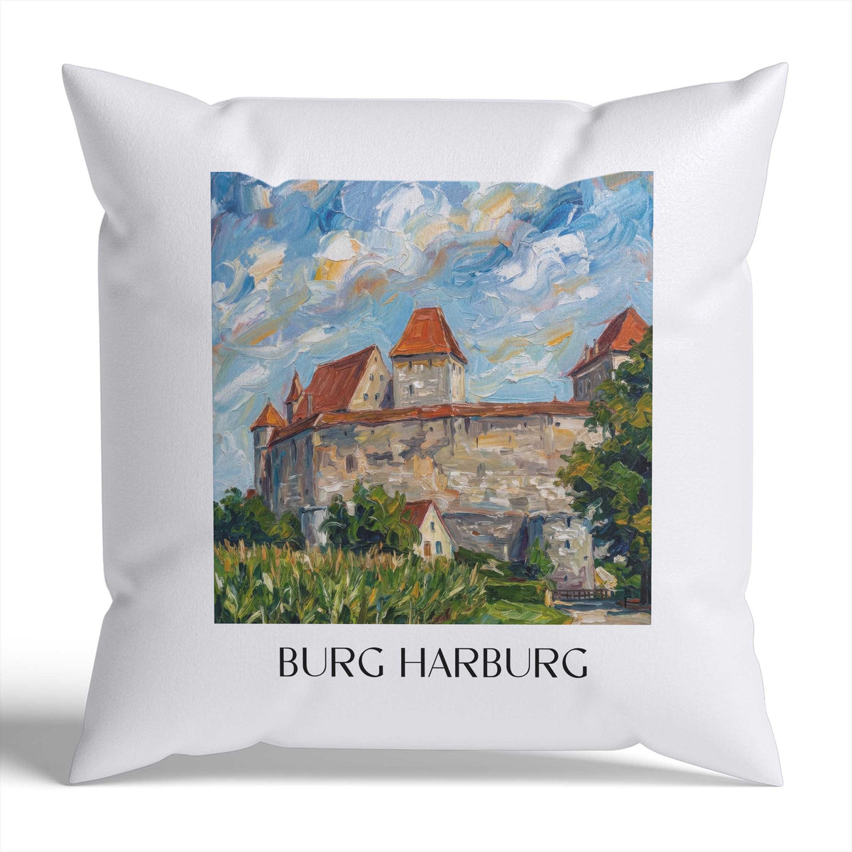 burg-harburg-schwaben-deutschland-kissenbezug-oil-painting-oelgemaelde