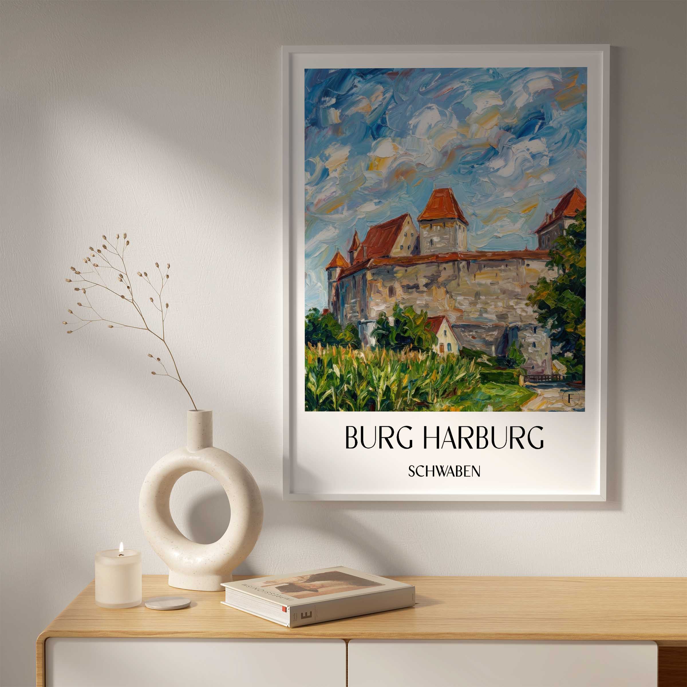 burg-harburg-schwaben-deutschland-poster-oil-painting-oelgemaelde