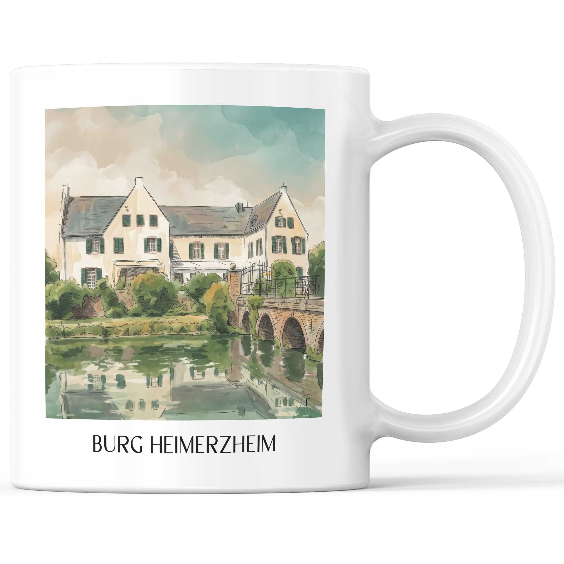 burg-heimerzheim-rheinland-deutschland-kaffeebecher-aquarell