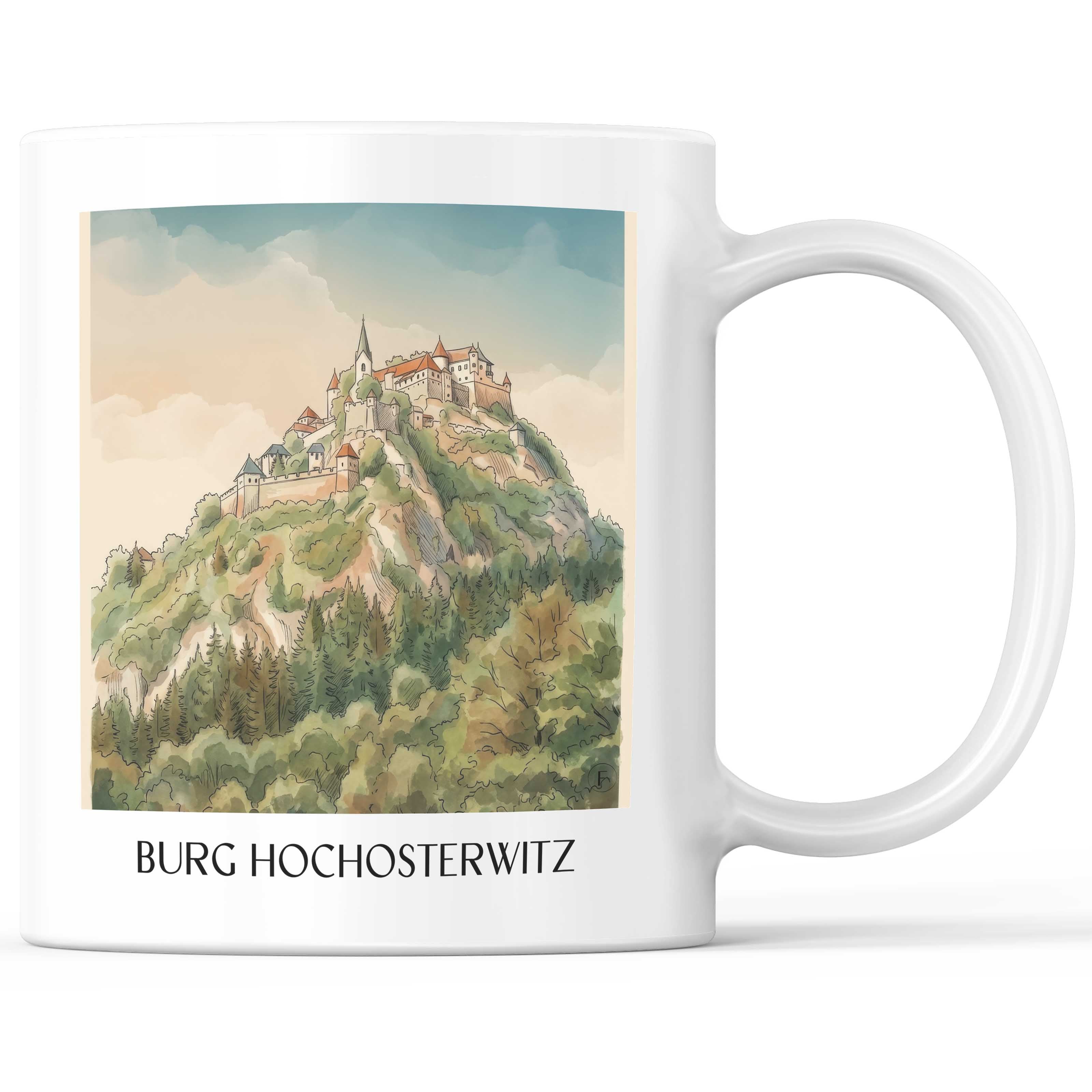 burg-hochosterwitz-kärnten-österreich-kaffeebecher-aquarell
