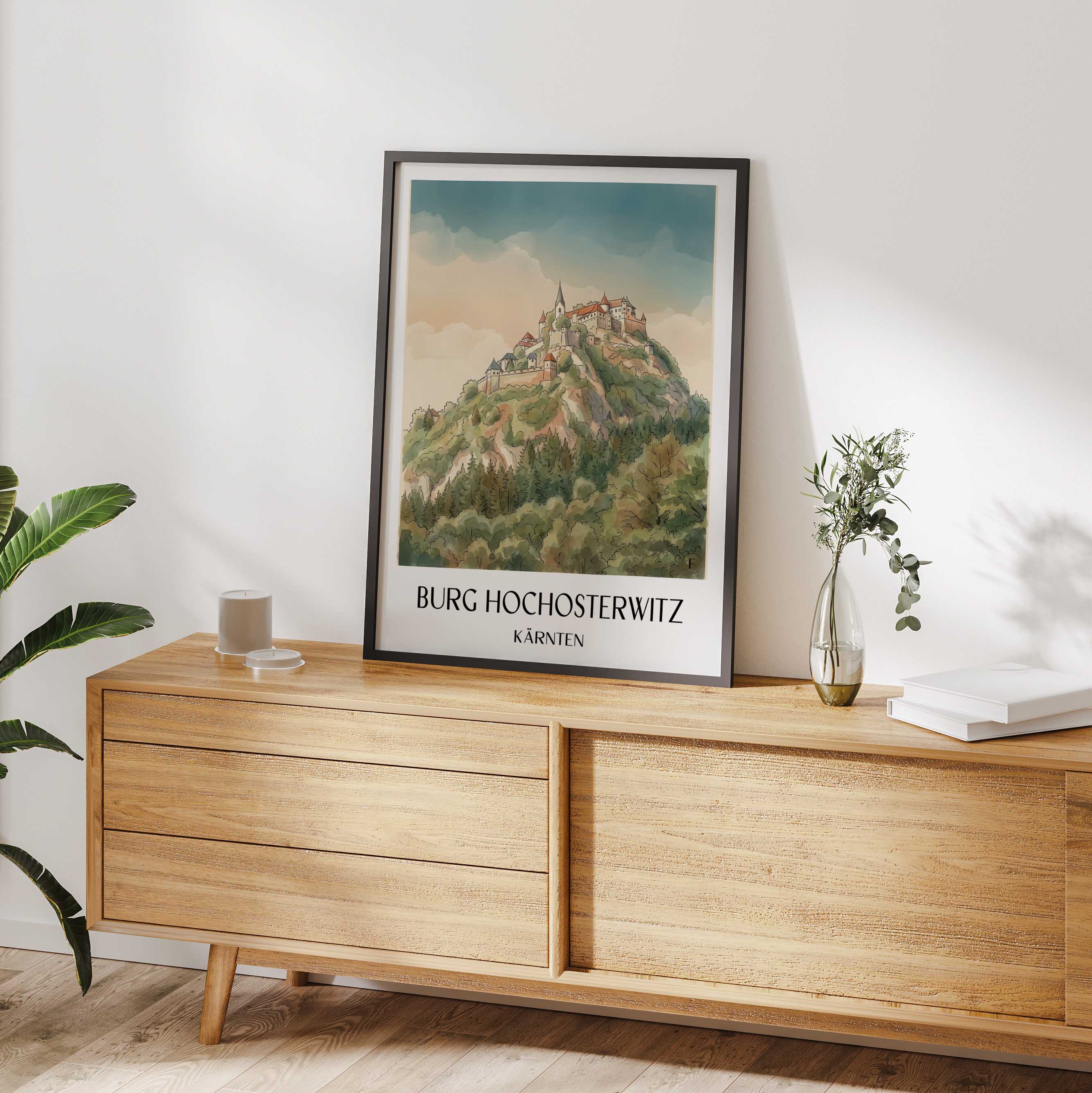 burg-hochosterwitz-kärnten-österreich-poster-aquarell