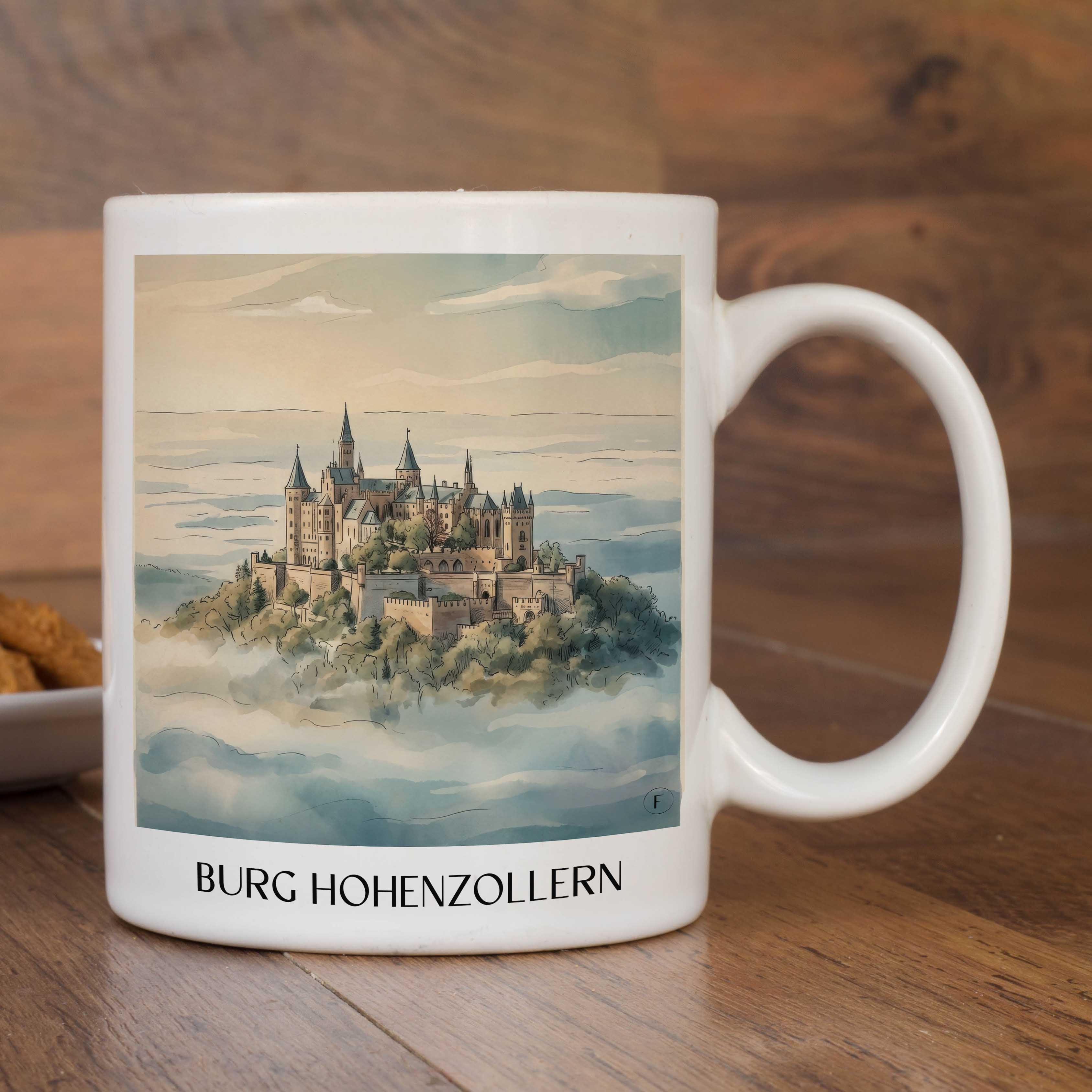 burg-hohenzollern-schwäbische-alb-deutschland-kaffeebecher-aquarell