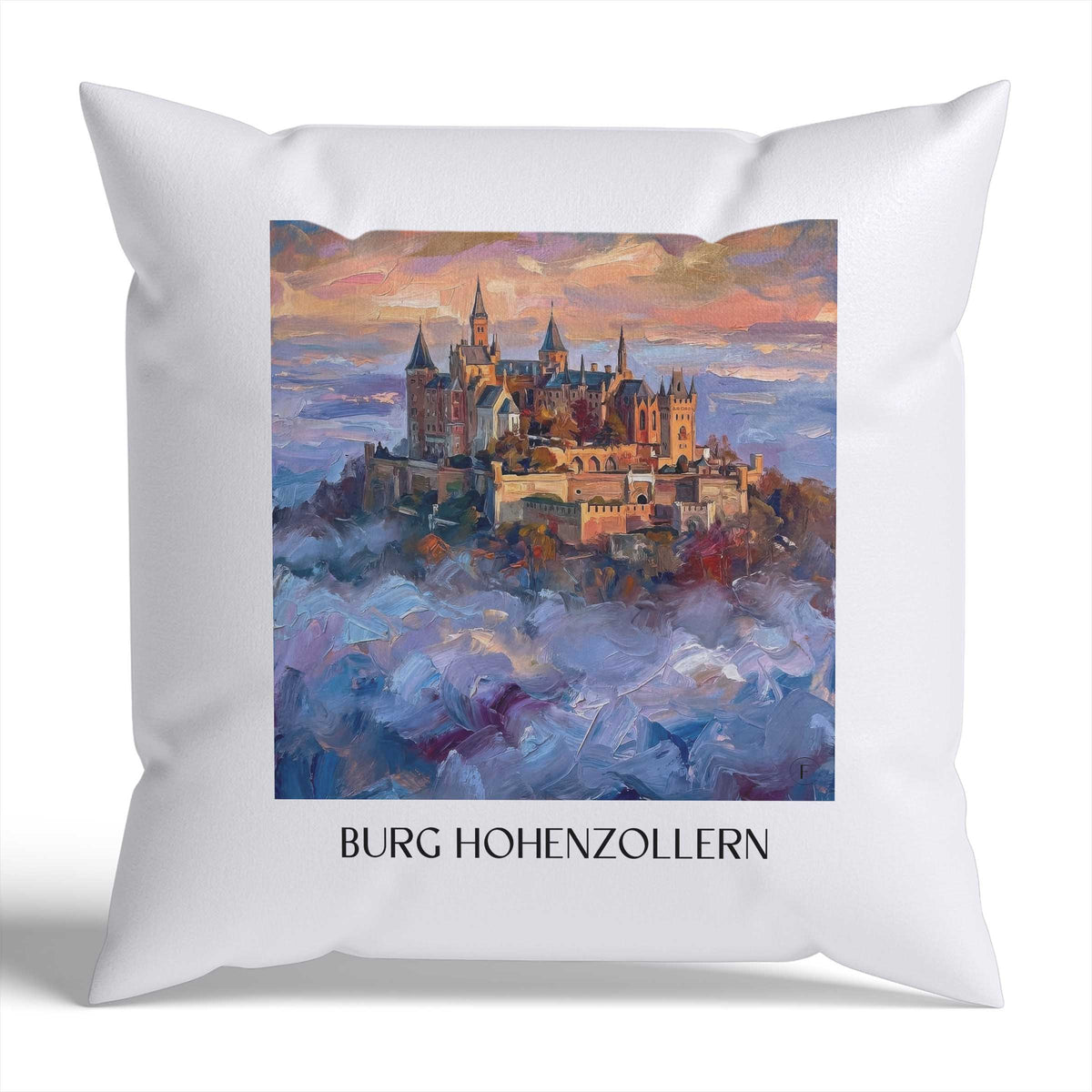 burg-hohenzollern-schwäbische-alb-deutschland-kissenbezug-oil-painting-oelgemaelde