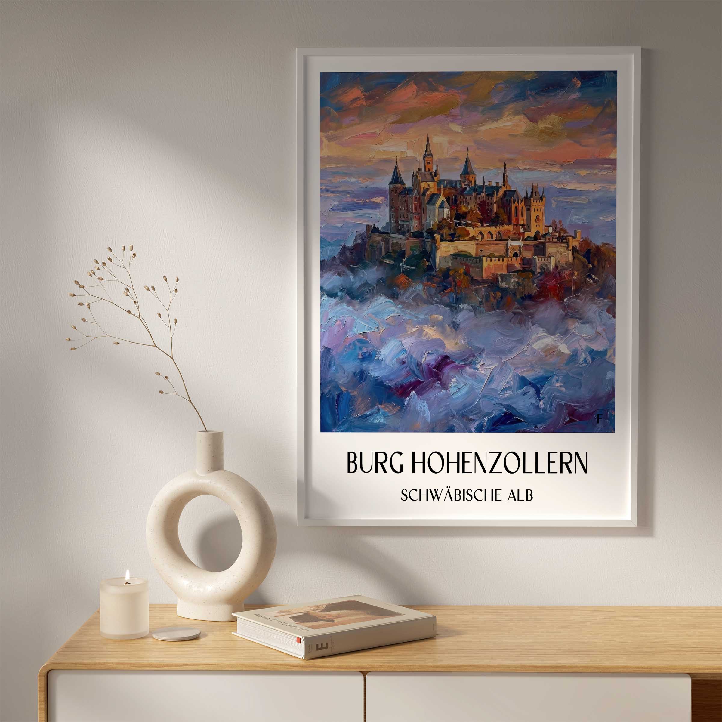 burg-hohenzollern-schwäbische-alb-deutschland-poster-oil-painting-oelgemaelde