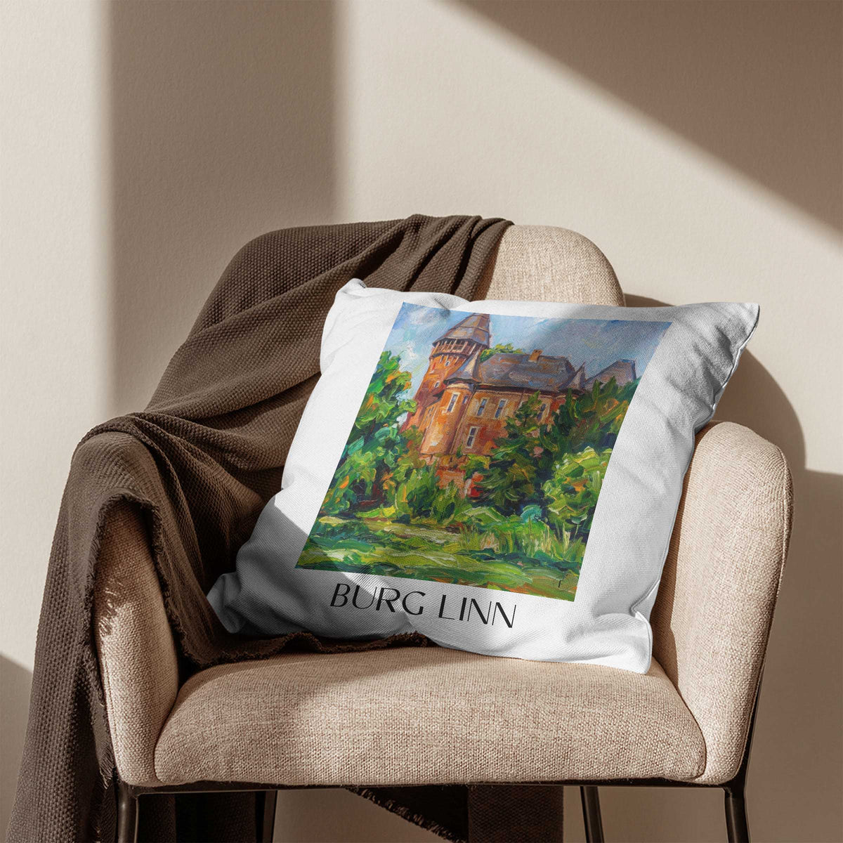 burg-linn-krefeld-deutschland-kissenbezug-oil-painting-oelgemaelde