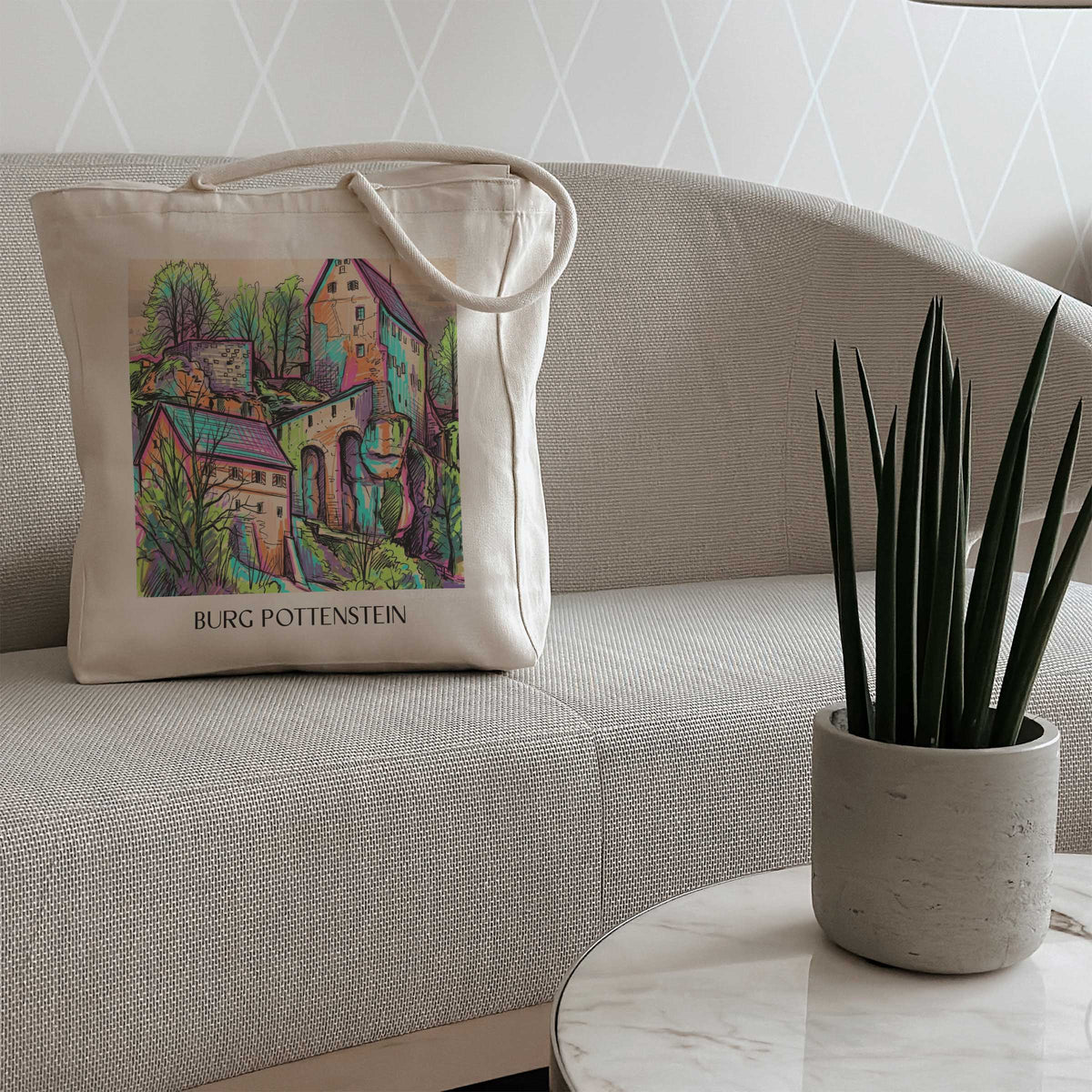 burg-pottenstein-deutschland-einkaufstasche-graffiti