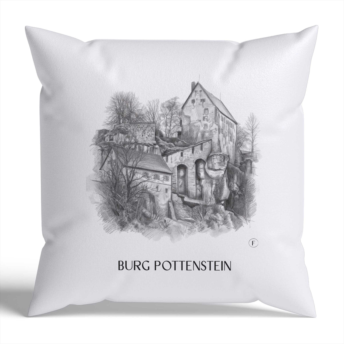 burg-pottenstein-deutschland-deutschland-kissenbezug-bleistift-zeichnung-drawing