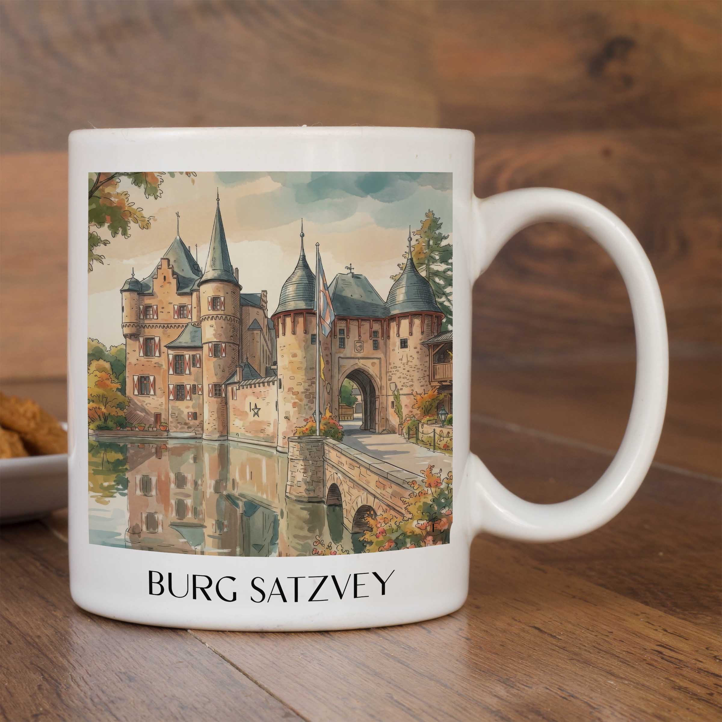 burg-satzvey-eifel-deutschland-kaffeebecher-aquarell