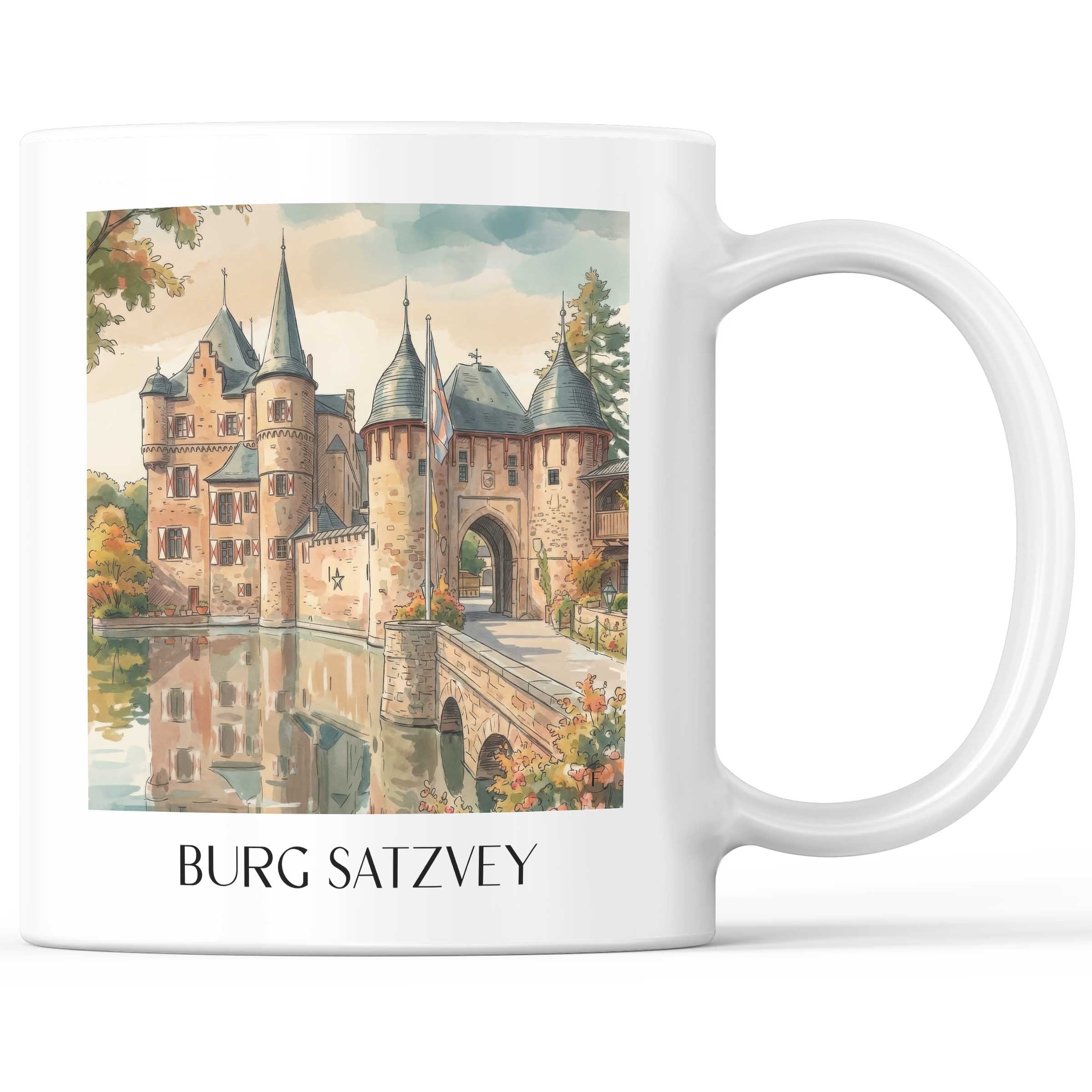 burg-satzvey-eifel-deutschland-kaffeebecher-aquarell