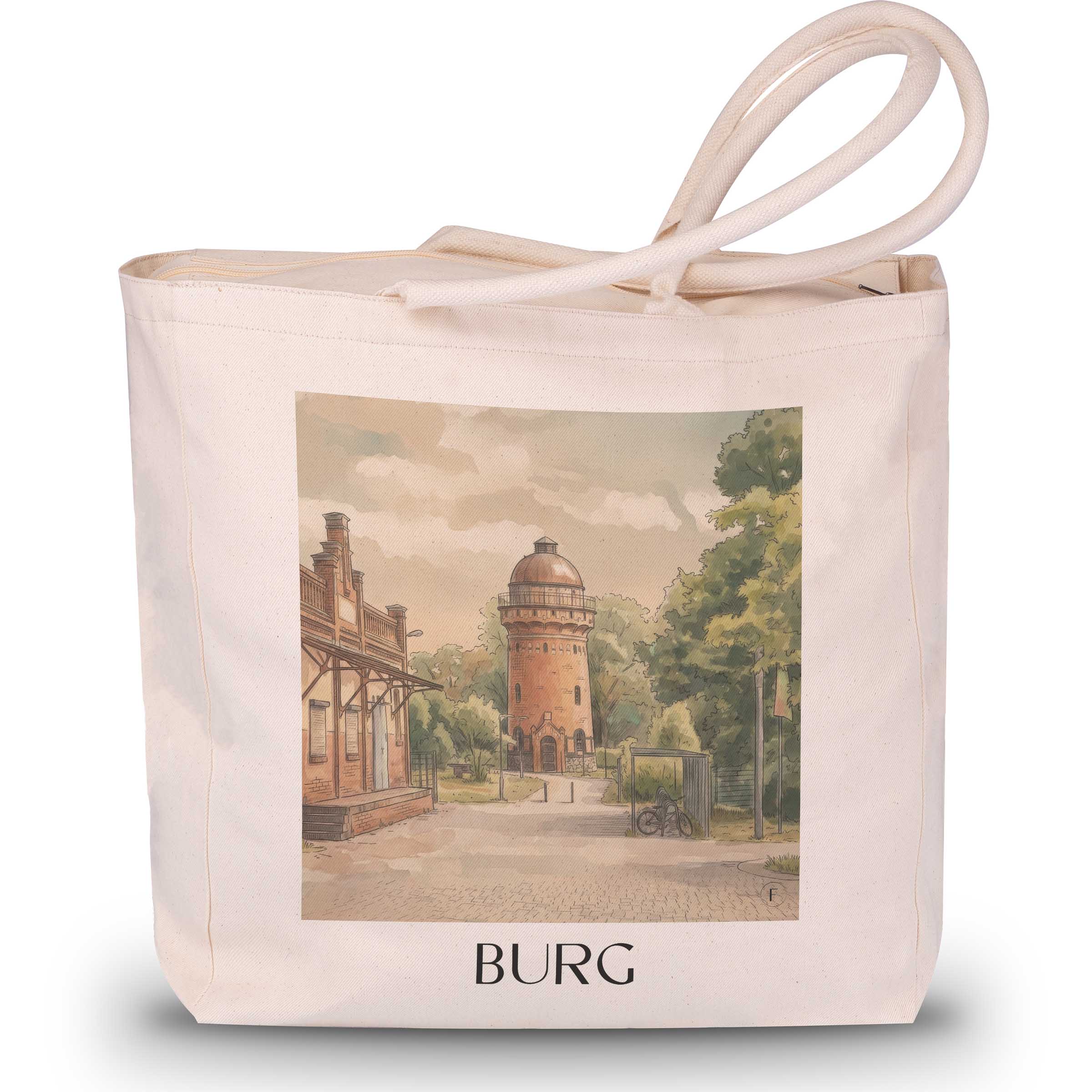 burg-magdeburg-deutschland-einkaufstasche-aquarell