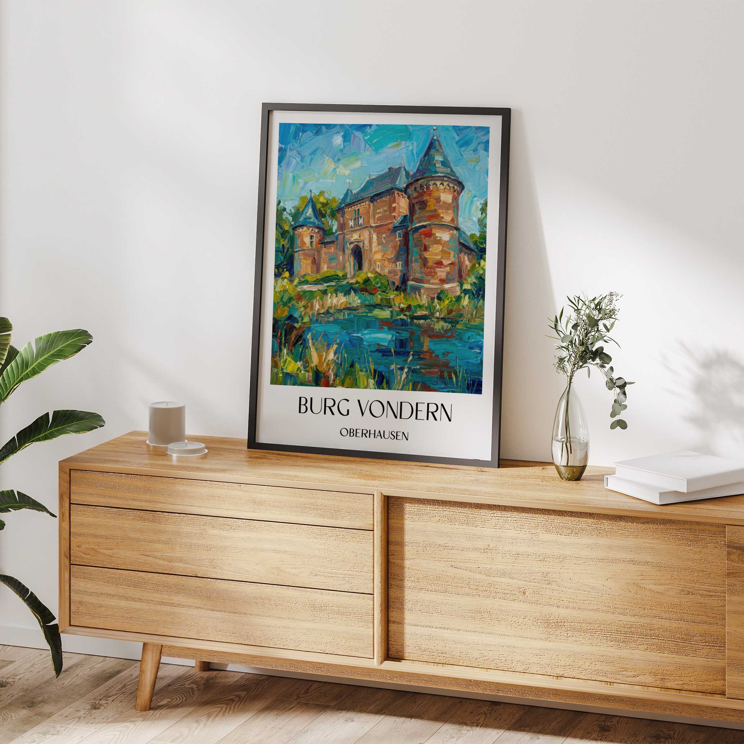 burg-vondern-oberhausen-deutschland-poster-oil-painting-oelgemaelde