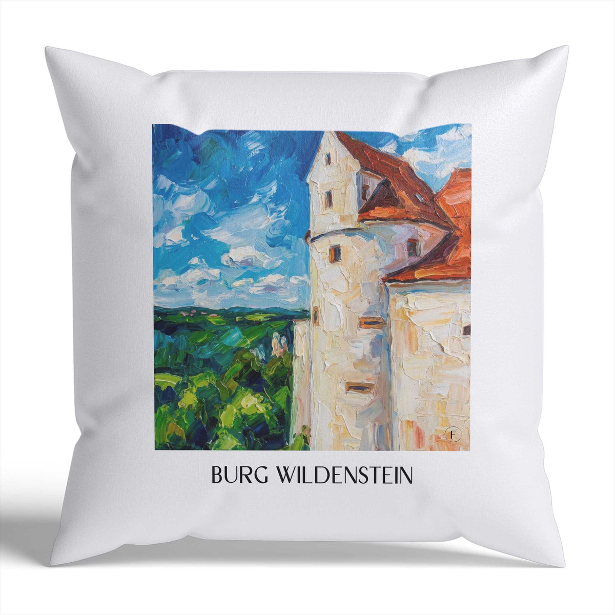 burg-wildenstein-schwäbische-alb-deutschland-kissenbezug-oil-painting-oelgemaelde