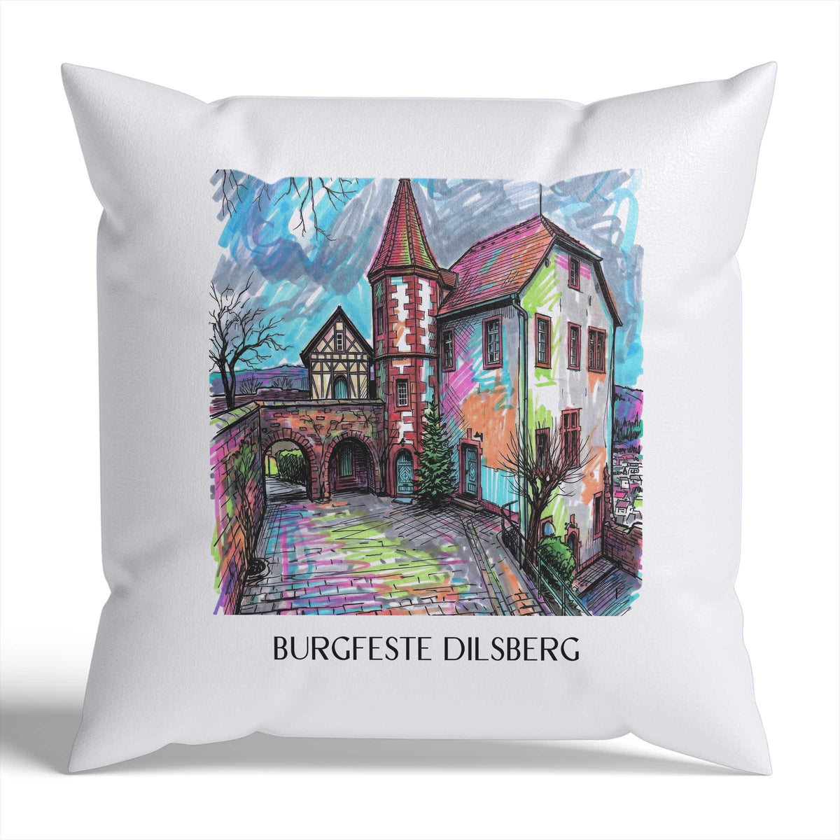 burgfeste-dilsberg-neckargmünd-deutschland-kissenbezug-graffiti