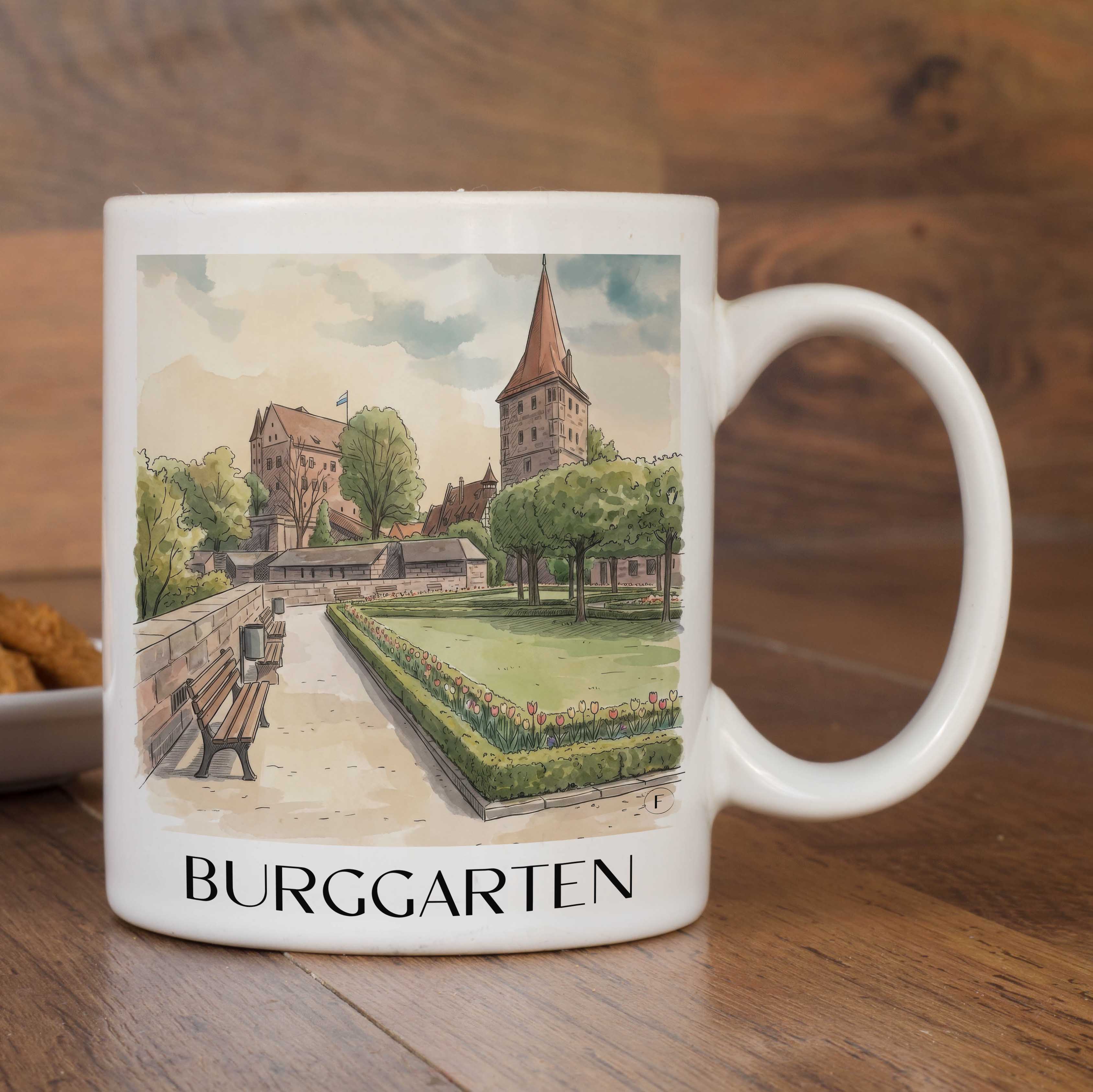 burggarten-nürnberg-deutschland-kaffeebecher-aquarell