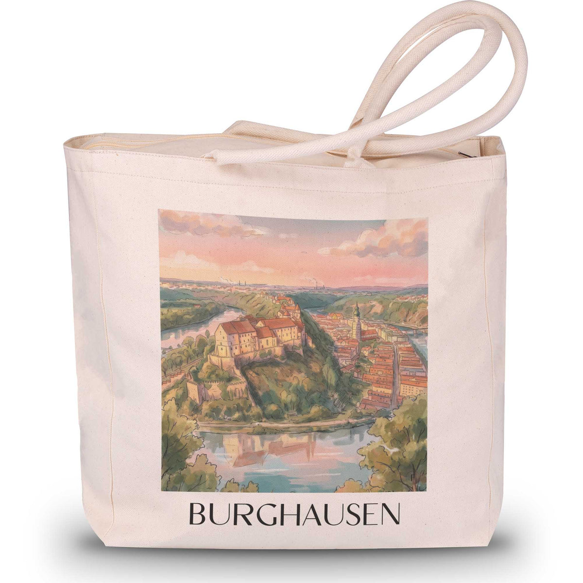 burghausen-oberbayern-deutschland-einkaufstasche-aquarell