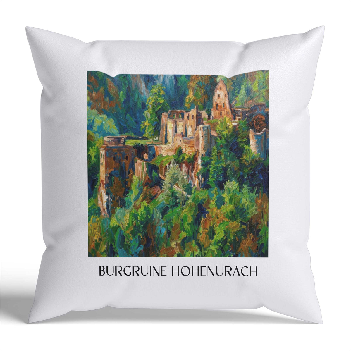 burgruine-hohenurach-schwäbische-alb-deutschland-kissenbezug-oil-painting-oelgemaelde