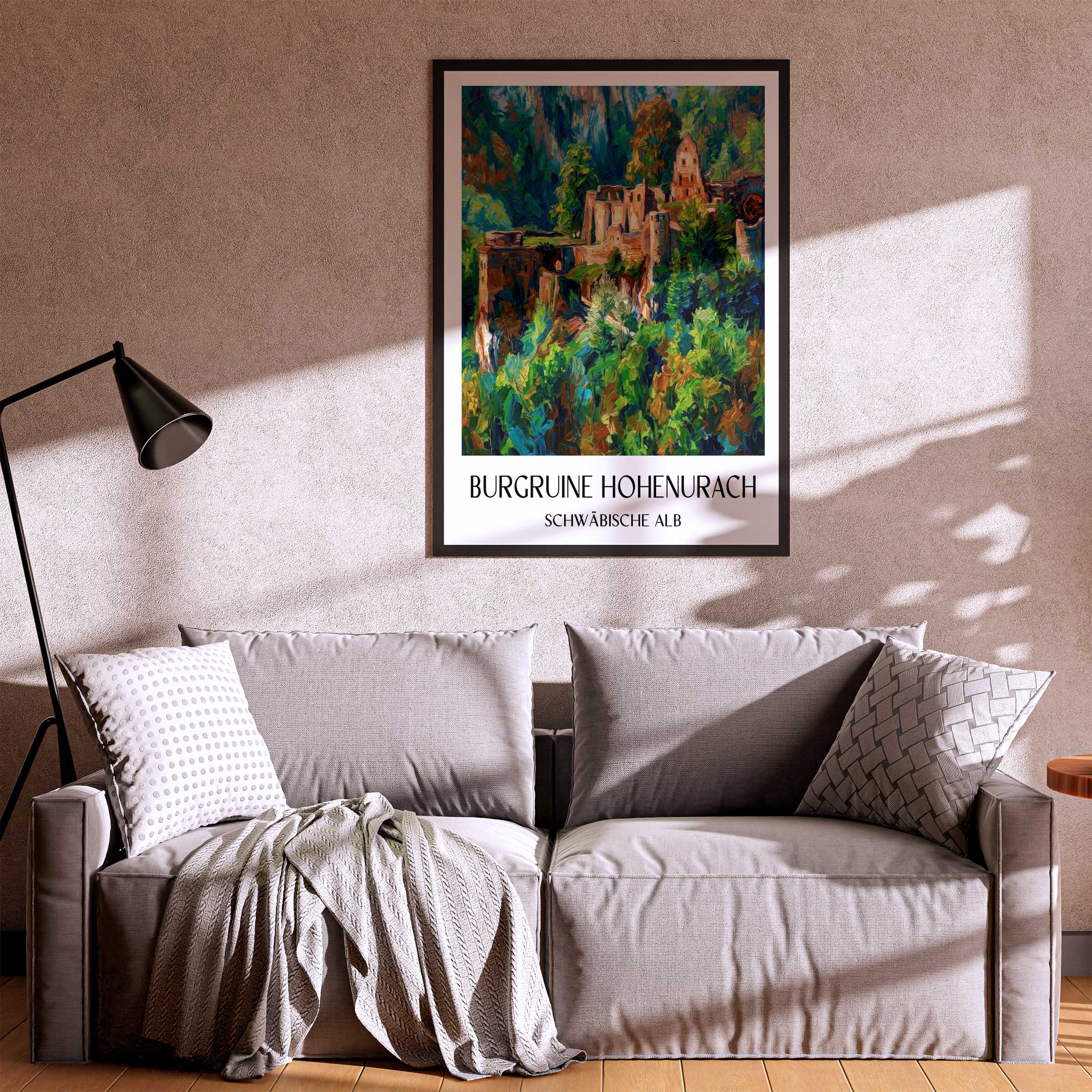 burgruine-hohenurach-schwäbische-alb-deutschland-poster-oil-painting-oelgemaelde