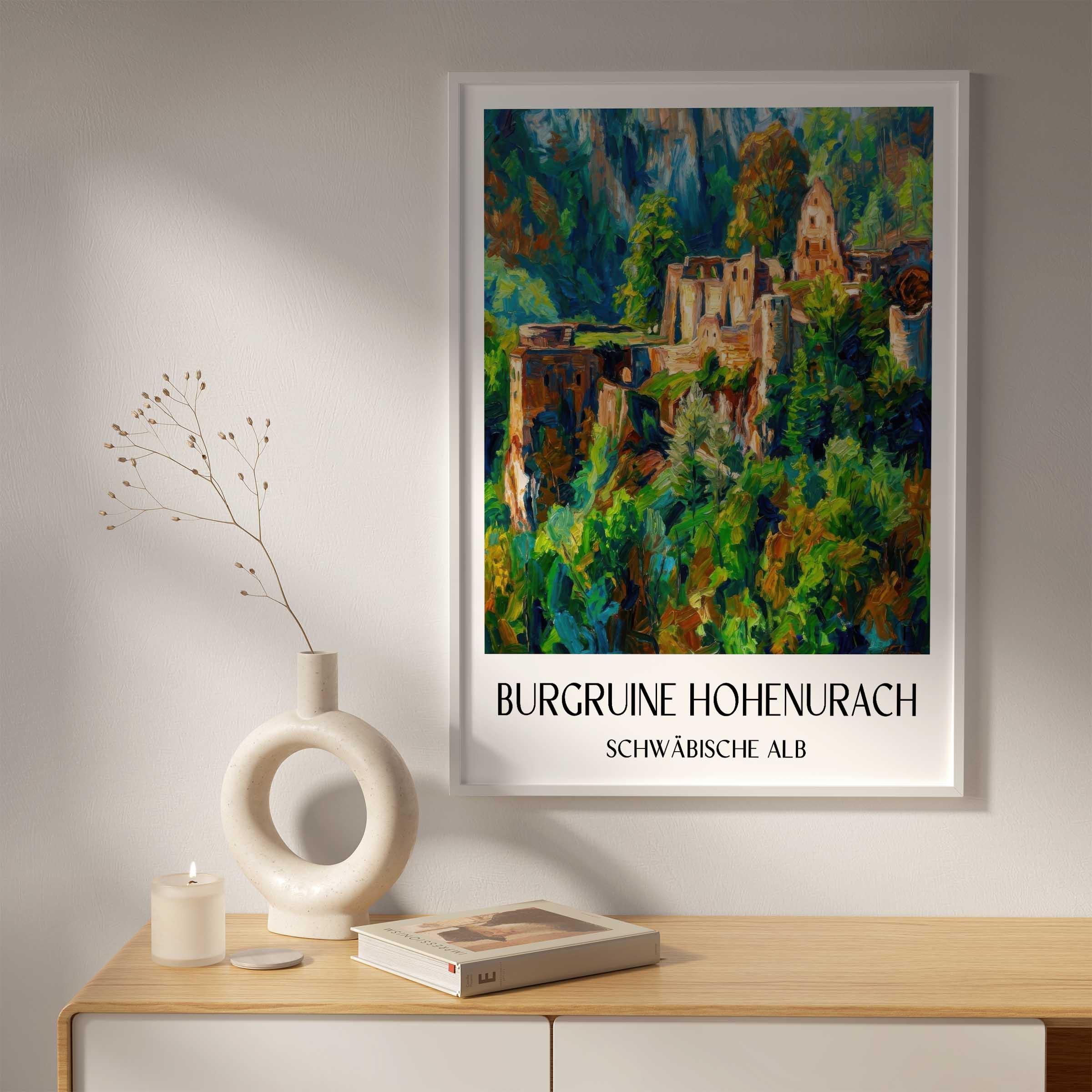 burgruine-hohenurach-schwäbische-alb-deutschland-poster-oil-painting-oelgemaelde