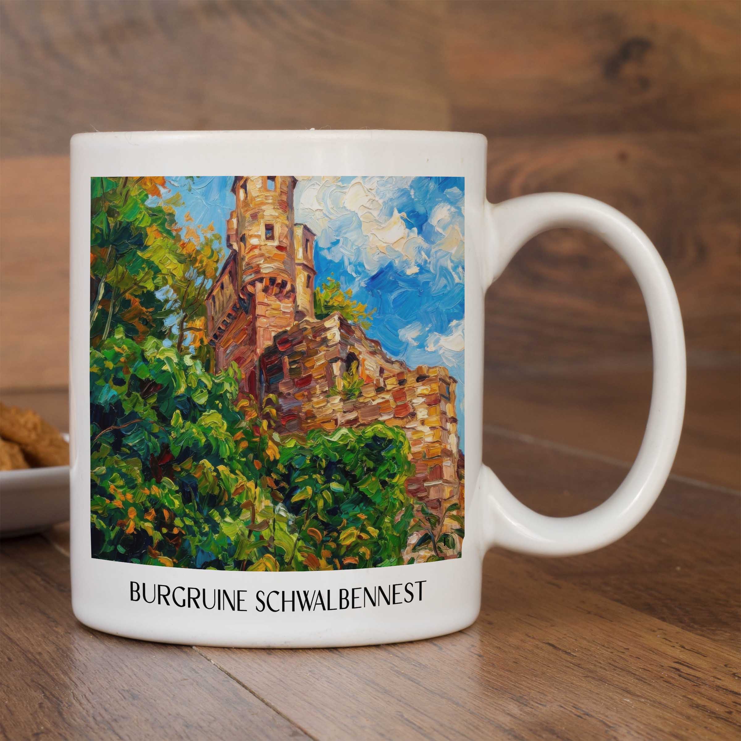 burgruine-schwalbennest-neckarsteinnach-deutschland-kaffeebecher-oil-painting-oelgemaelde