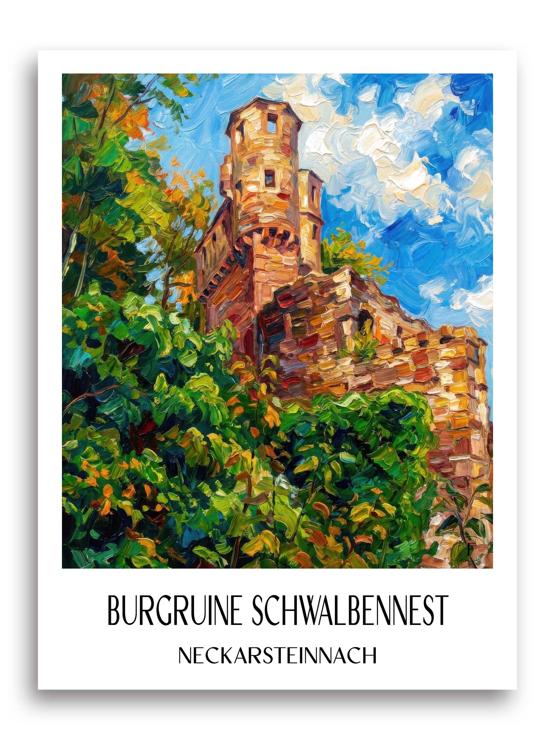 burgruine-schwalbennest-neckarsteinnach-deutschland-poster-oil-painting-oelgemaelde