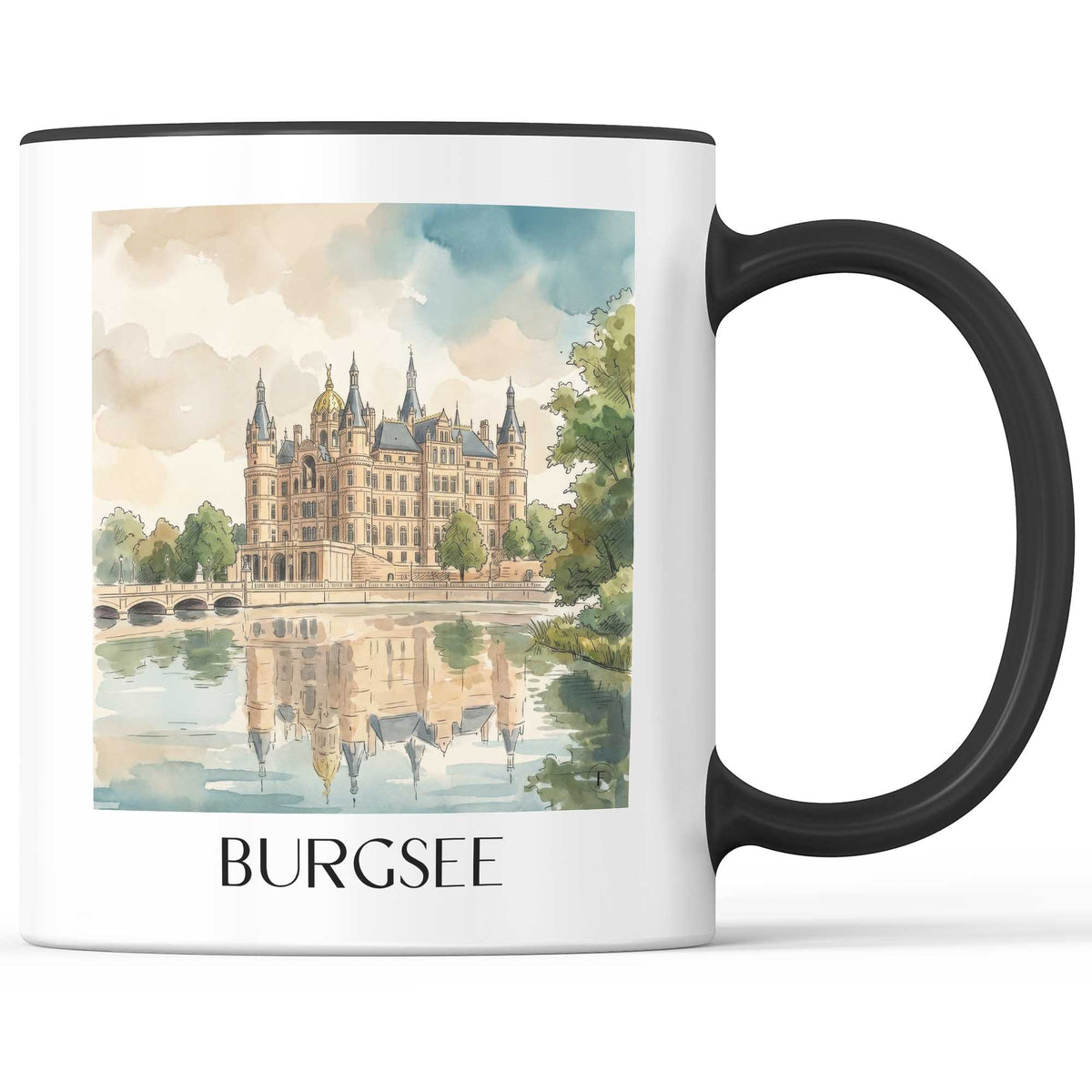 burgsee-schwerin-deutschland-kaffeebecher-aquarell