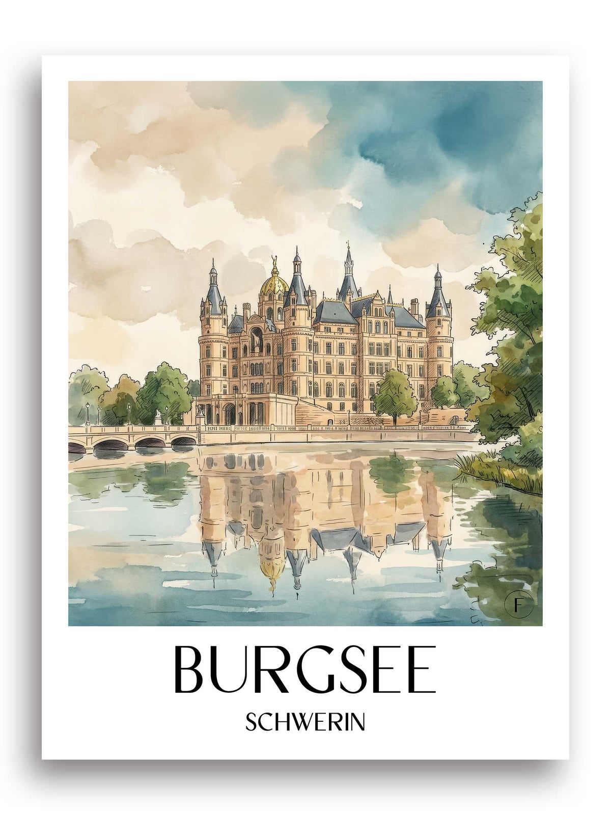 burgsee-schwerin-deutschland-poster-aquarell