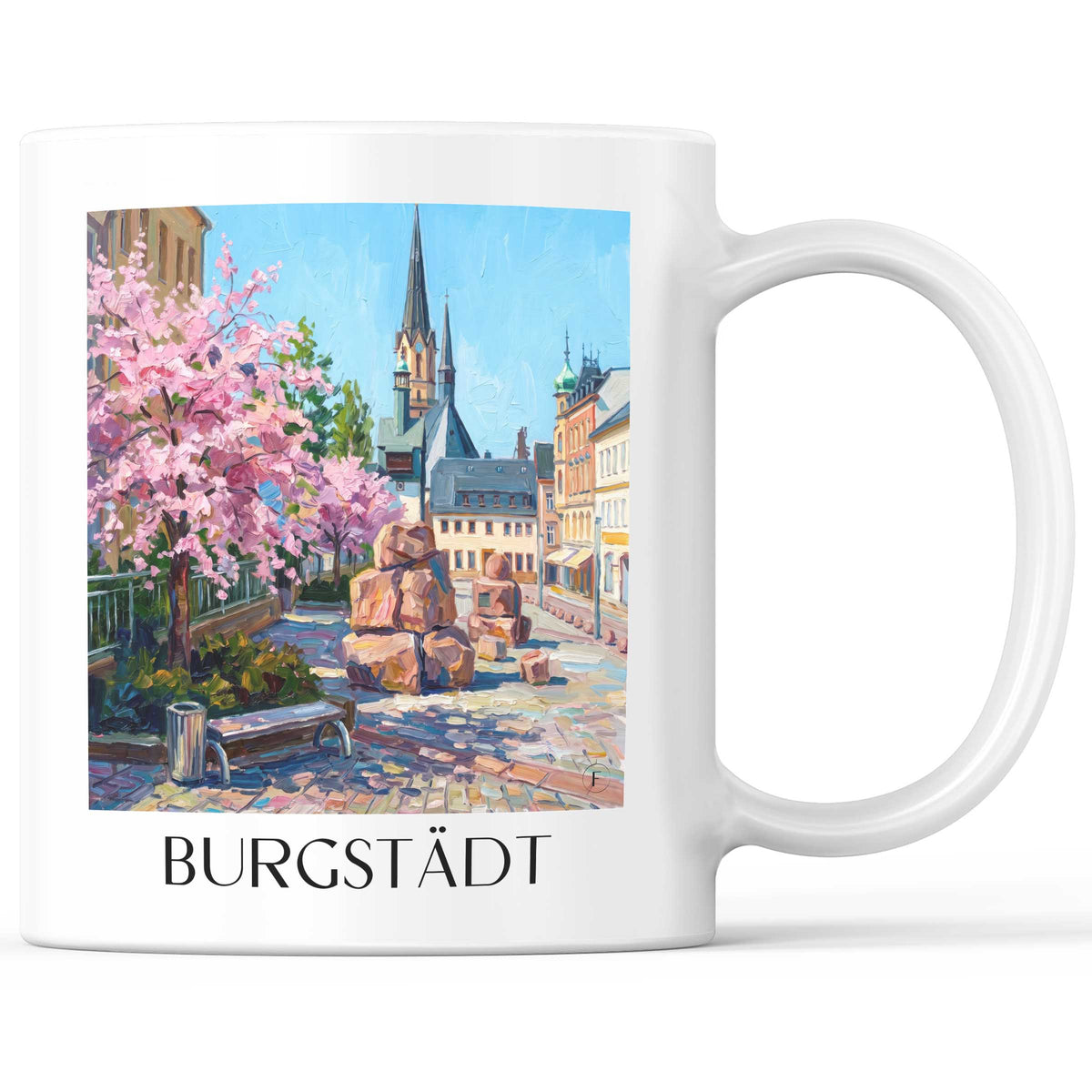 burgstädt-sachsen-deutschland-kaffeebecher-oil-painting-oelgemaelde