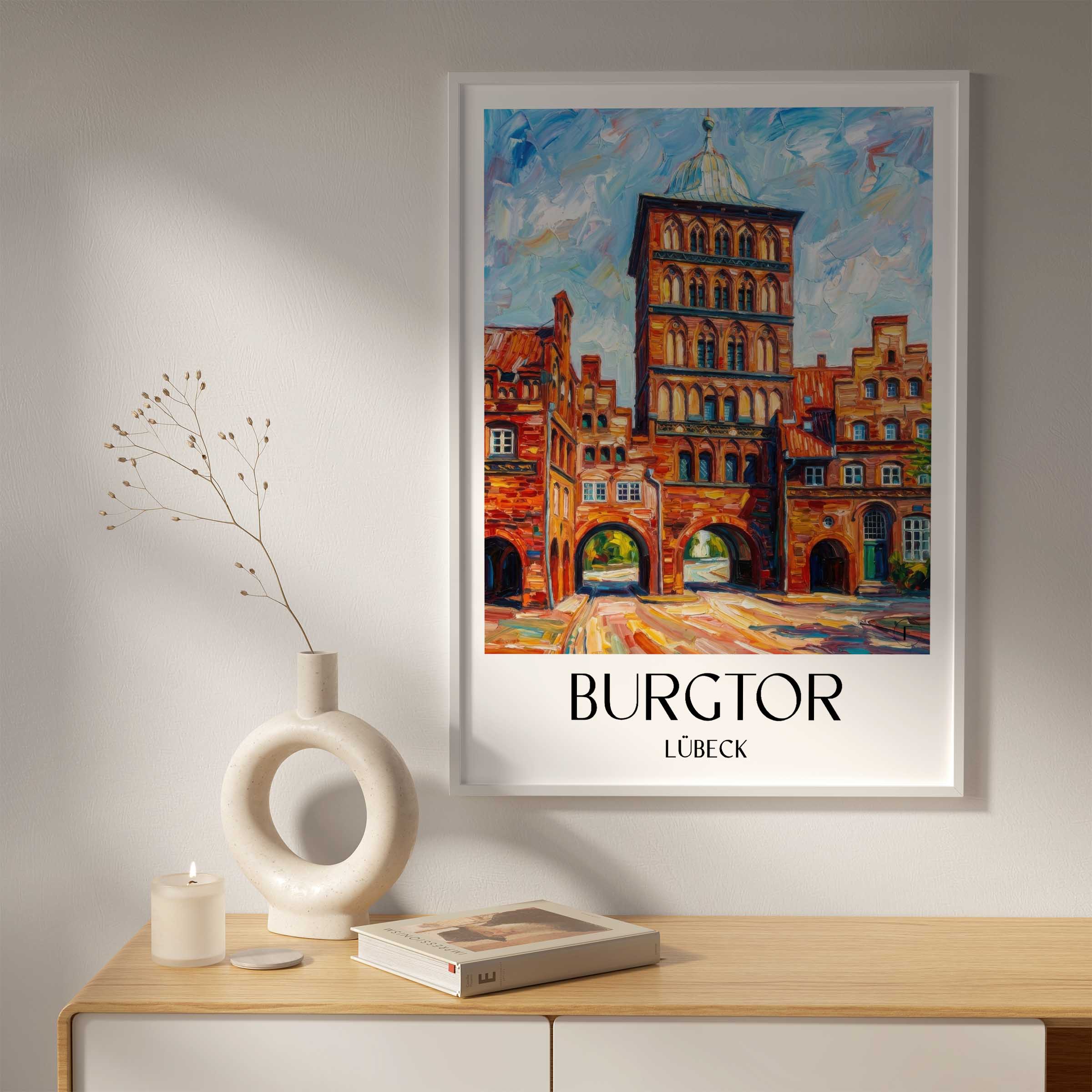 burgtor-lübeck-deutschland-poster-oil-painting-oelgemaelde