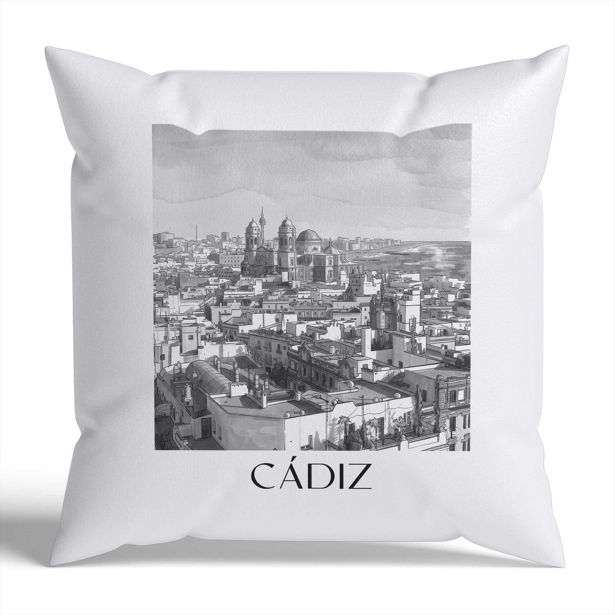 cádiz-spanien-spanien-kissenbezug-aquarell-schwarz-weiss