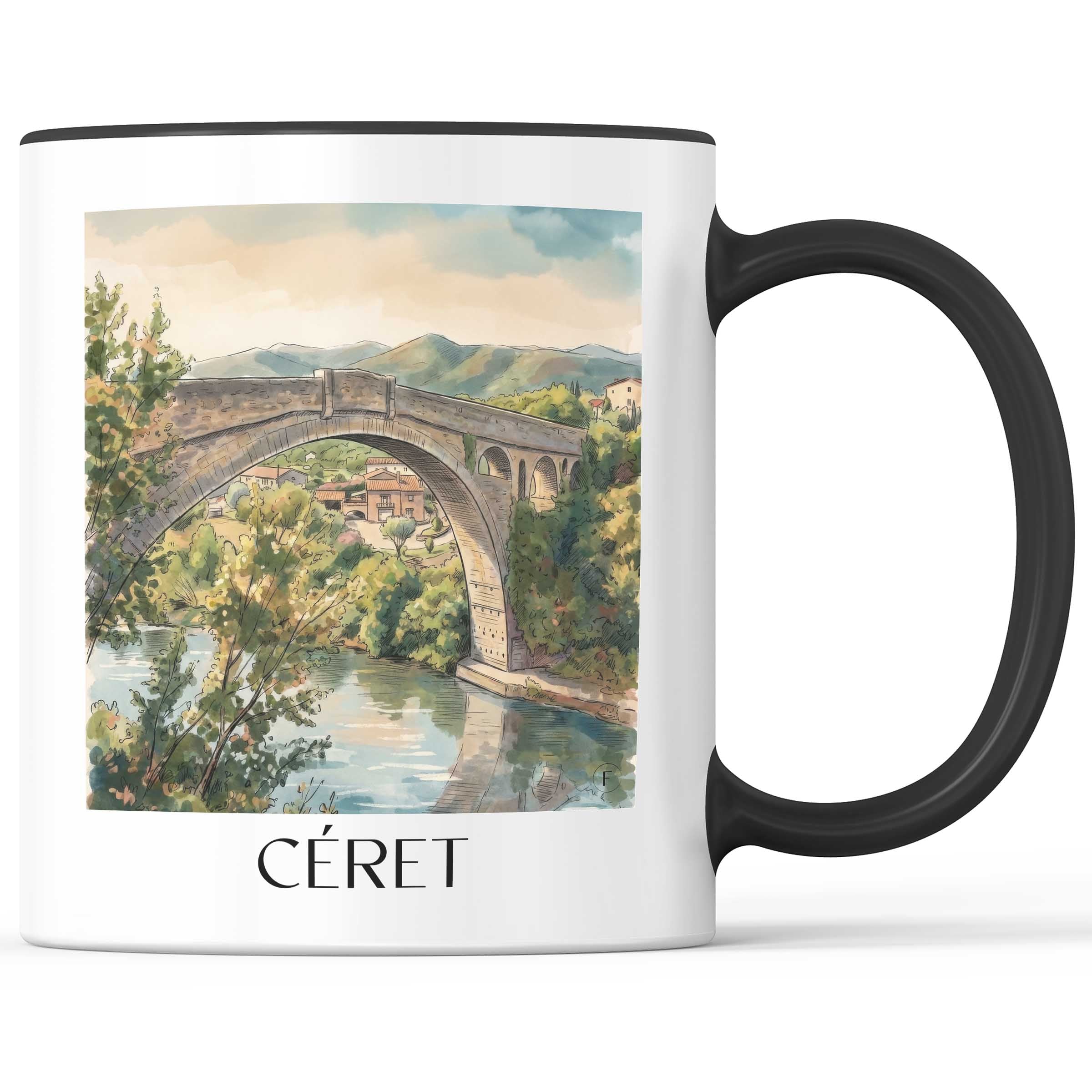 céret--vallespir-frankreich-kaffeebecher-aquarell