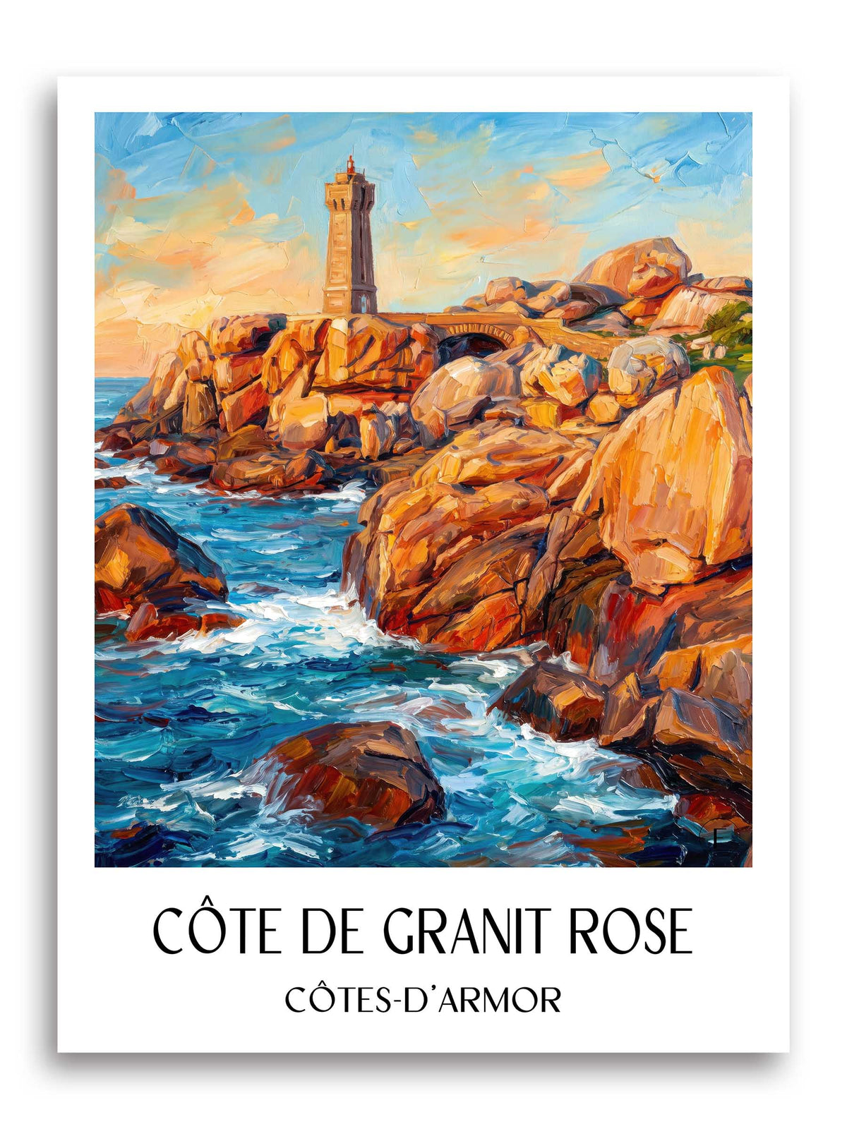 côte-de-granit-rose-côtes-d'armor-frankreich-poster-oil-painting-oelgemaelde