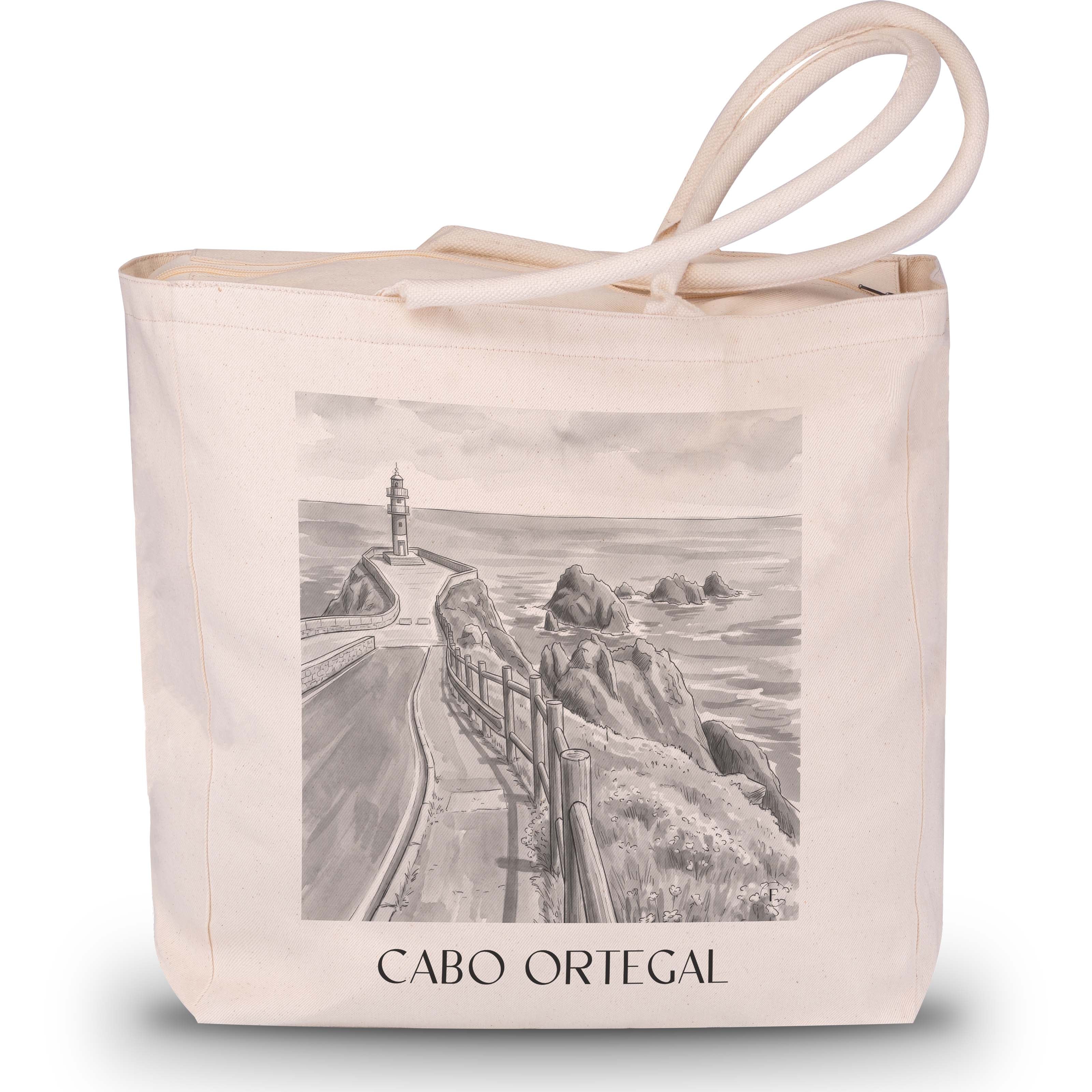 cabo-ortegal-spanien-spanien-einkaufstasche-aquarell-schwarz-weiss