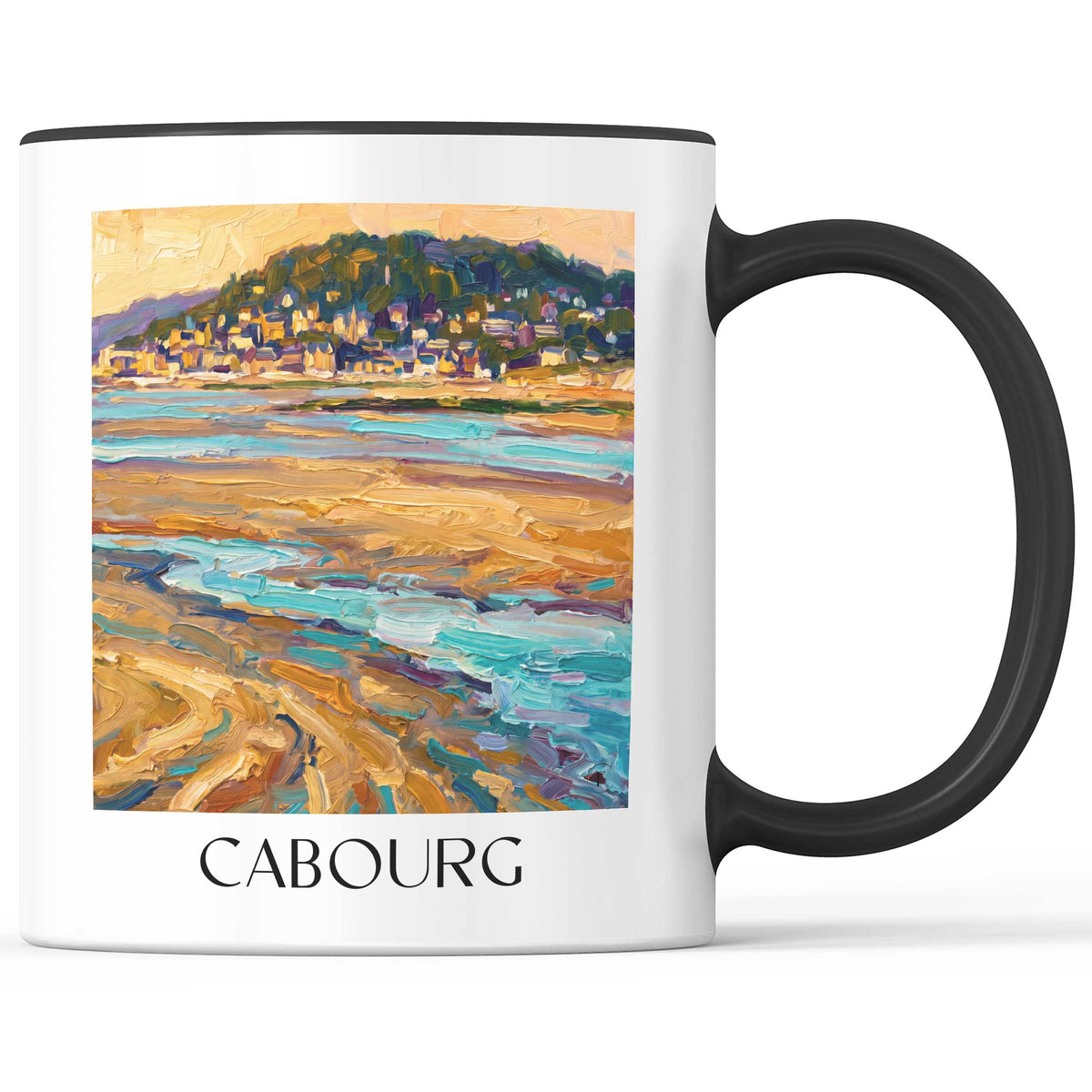 cabourg-côte-fleurie-frankreich-kaffeebecher-oil-painting-oelgemaelde