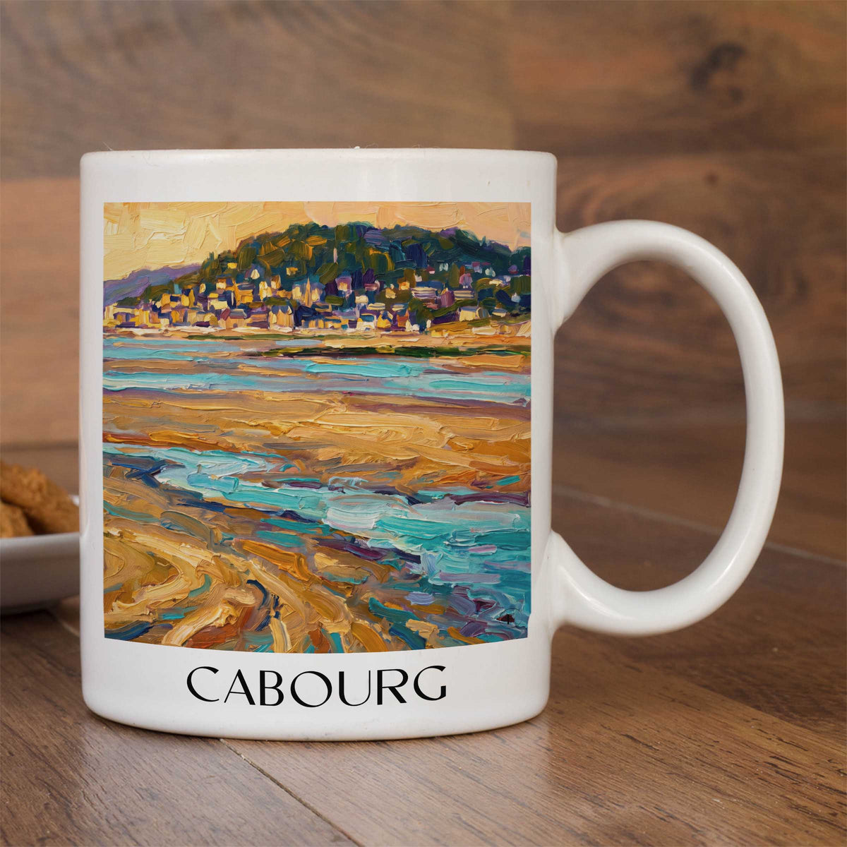 cabourg-côte-fleurie-frankreich-kaffeebecher-oil-painting-oelgemaelde