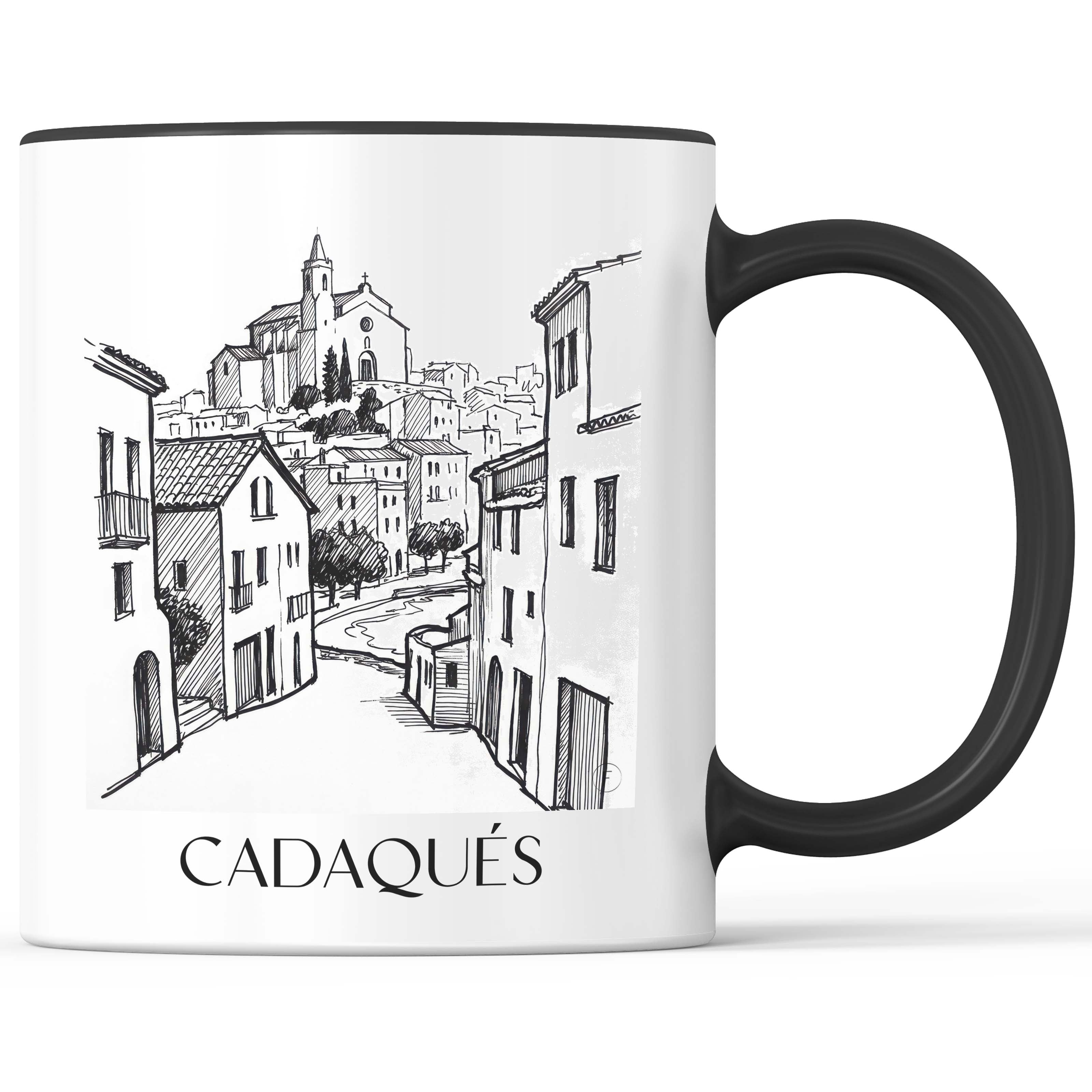 cadaqués-spanien-spanien-kaffeebecher-skizze