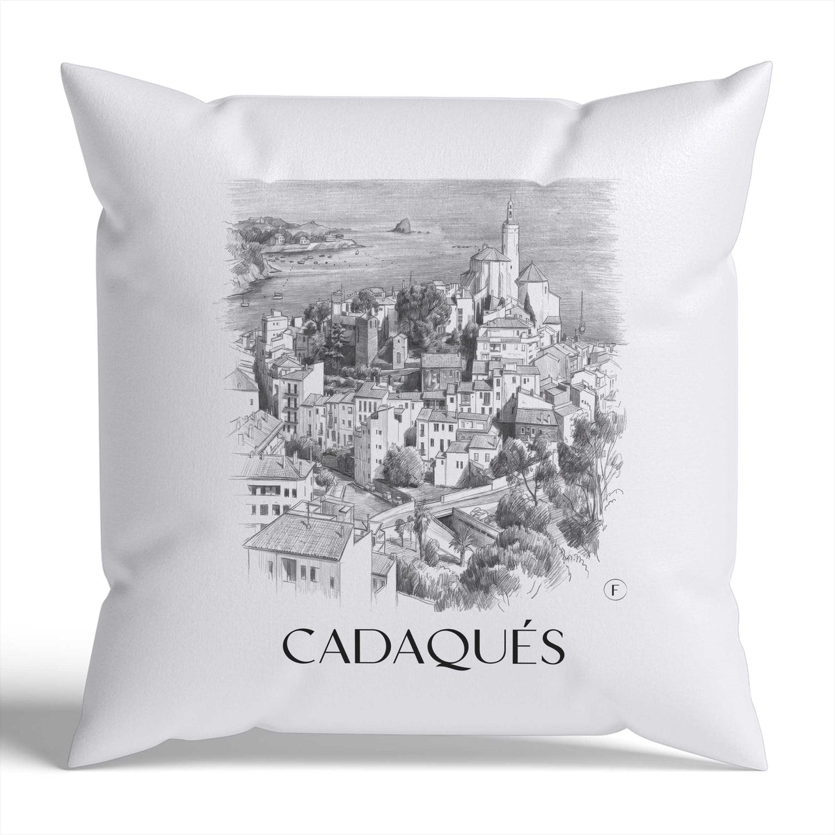 cadaqués-spanien-spanien-kissenbezug-bleistift-zeichnung-drawing